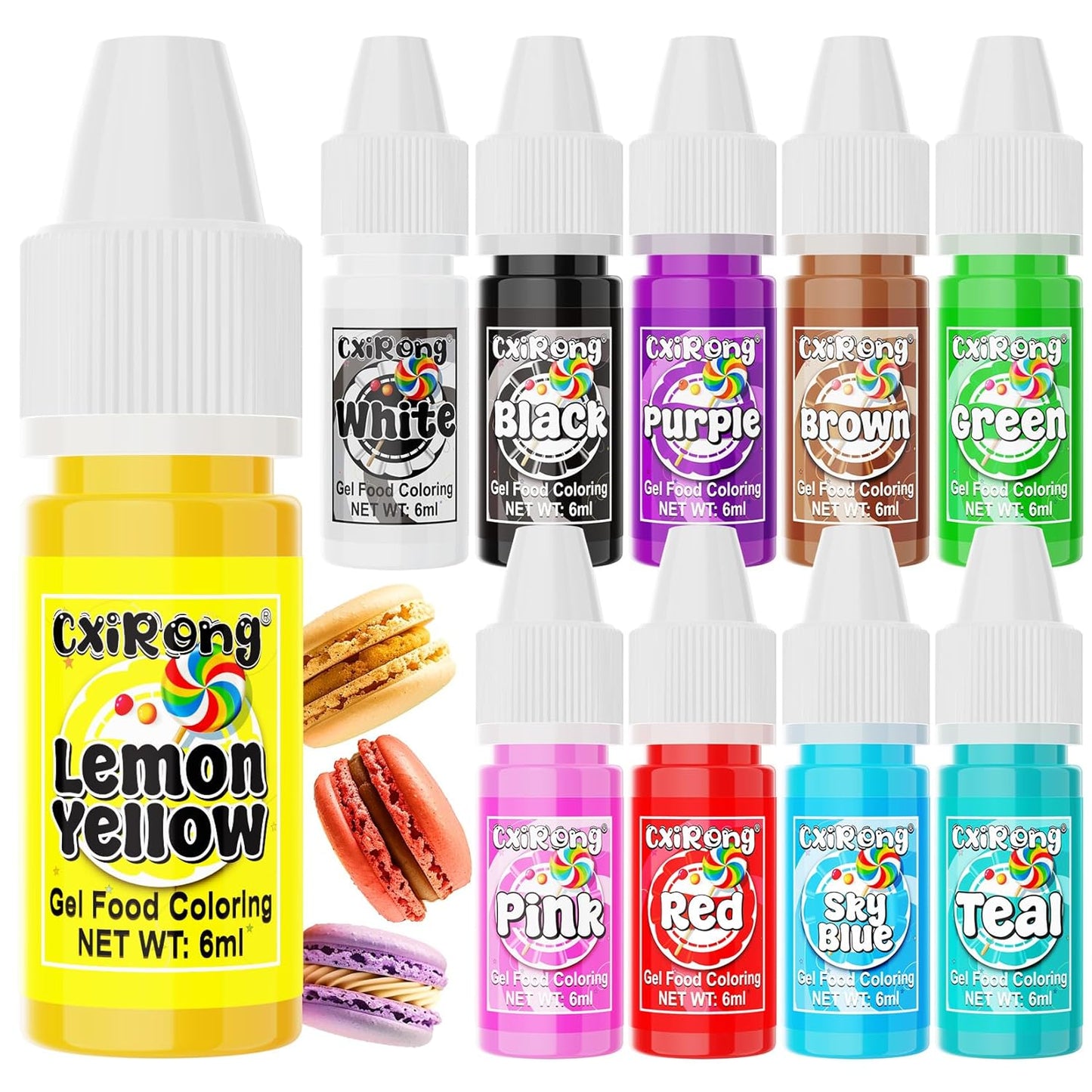 Gel-Food-Coloring---10-Colors-Concentrated-4385