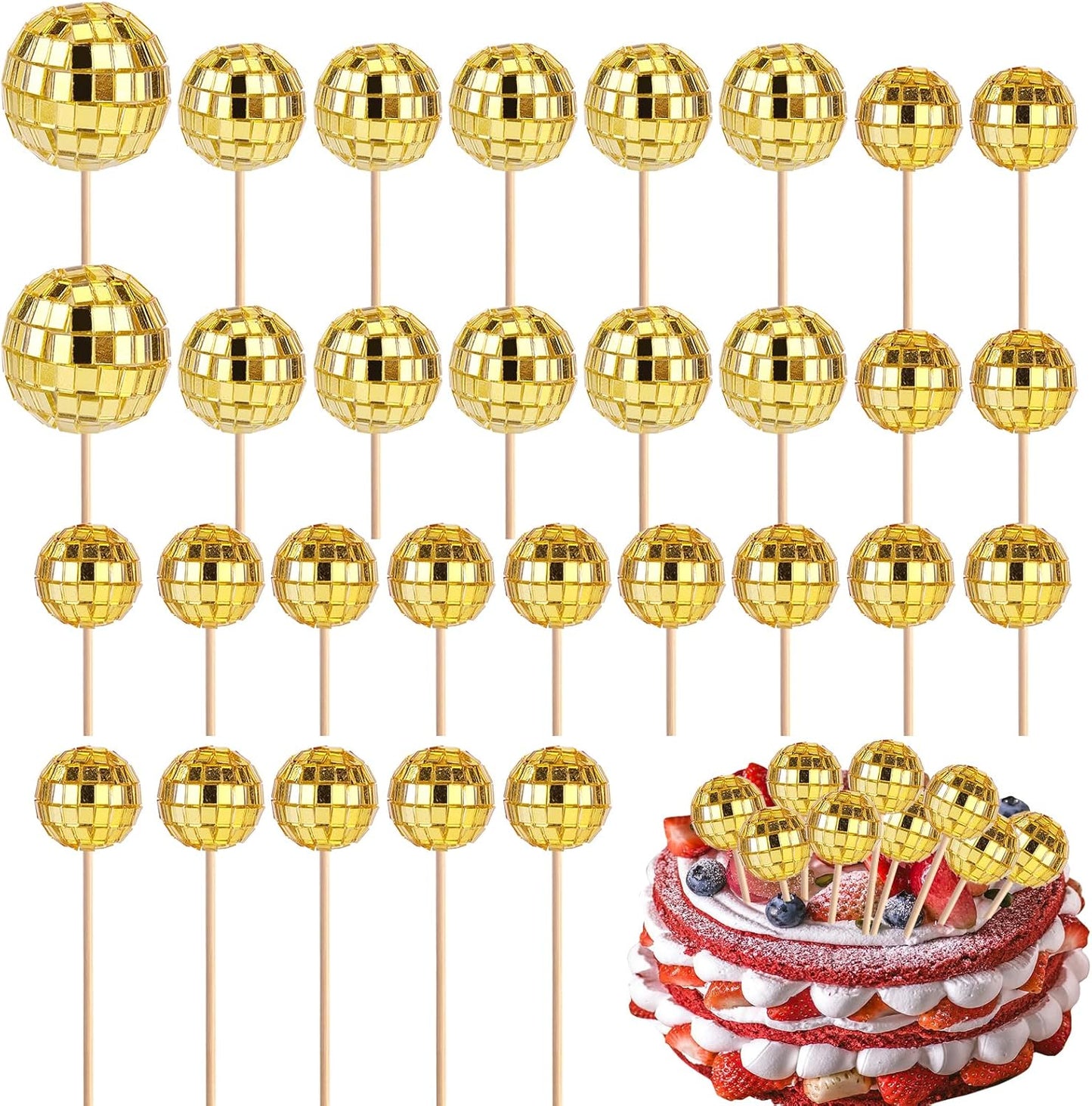 30pcs-Disco-Ball-Cupcake-Toppers,-Mini-Disco-904
