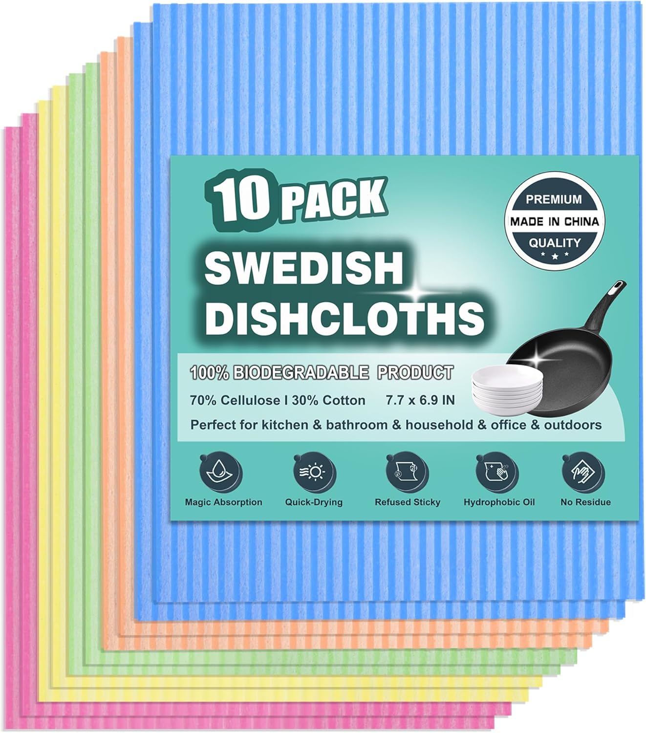 METUUTER-10-Packs-Swedish-Dishcloths-for-Kitchen,-Reusable-Kitchen-Dishcloths-4013