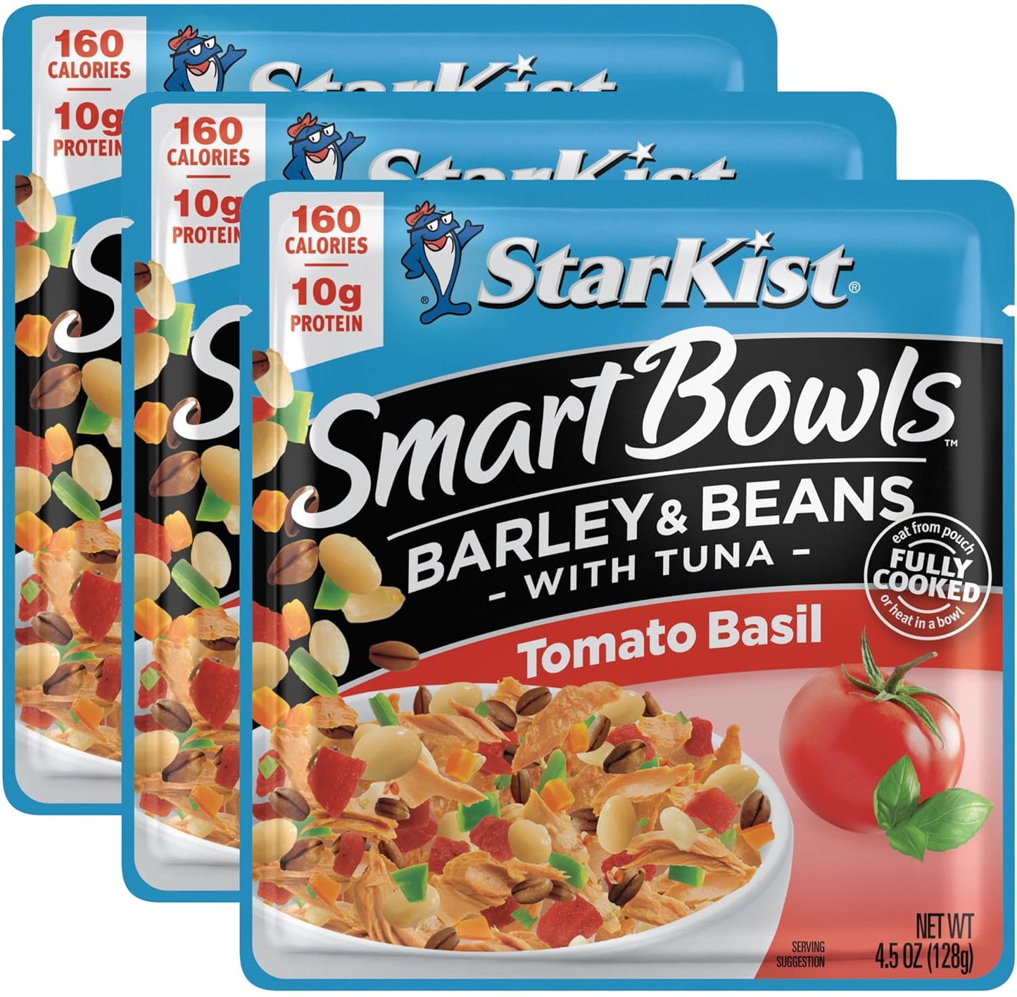 Starkist-Smart-Bowls,-Tomate-Albahaca-Cebada-y-Frijoles-Atún,-4.5-oz-(Paquete-3)-827