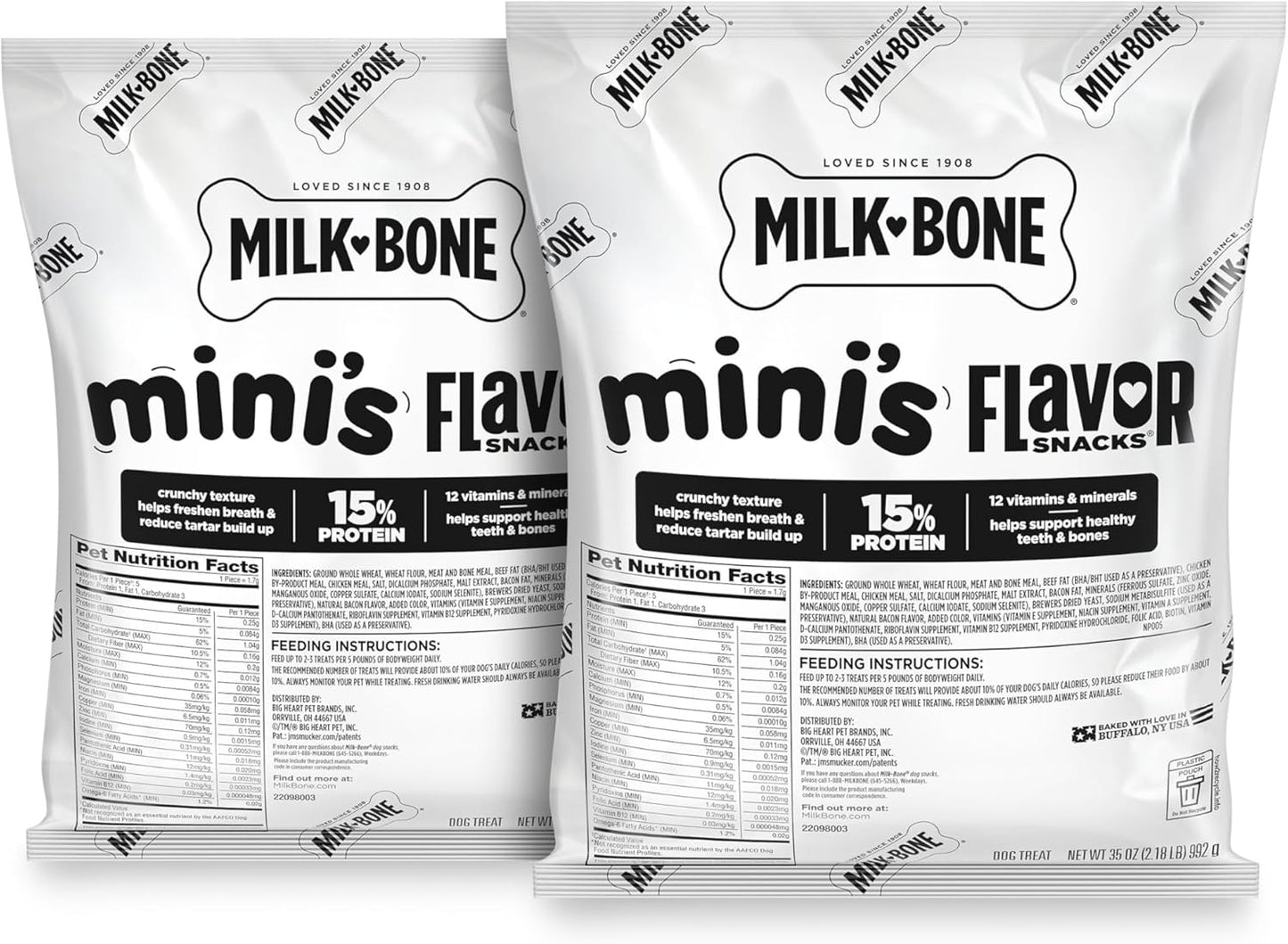 Milk-Bone-Mini's-Flavor-Snacks-Dog-Treats,-35-Ounce-Refill-Packs-(Pack-2)-2768