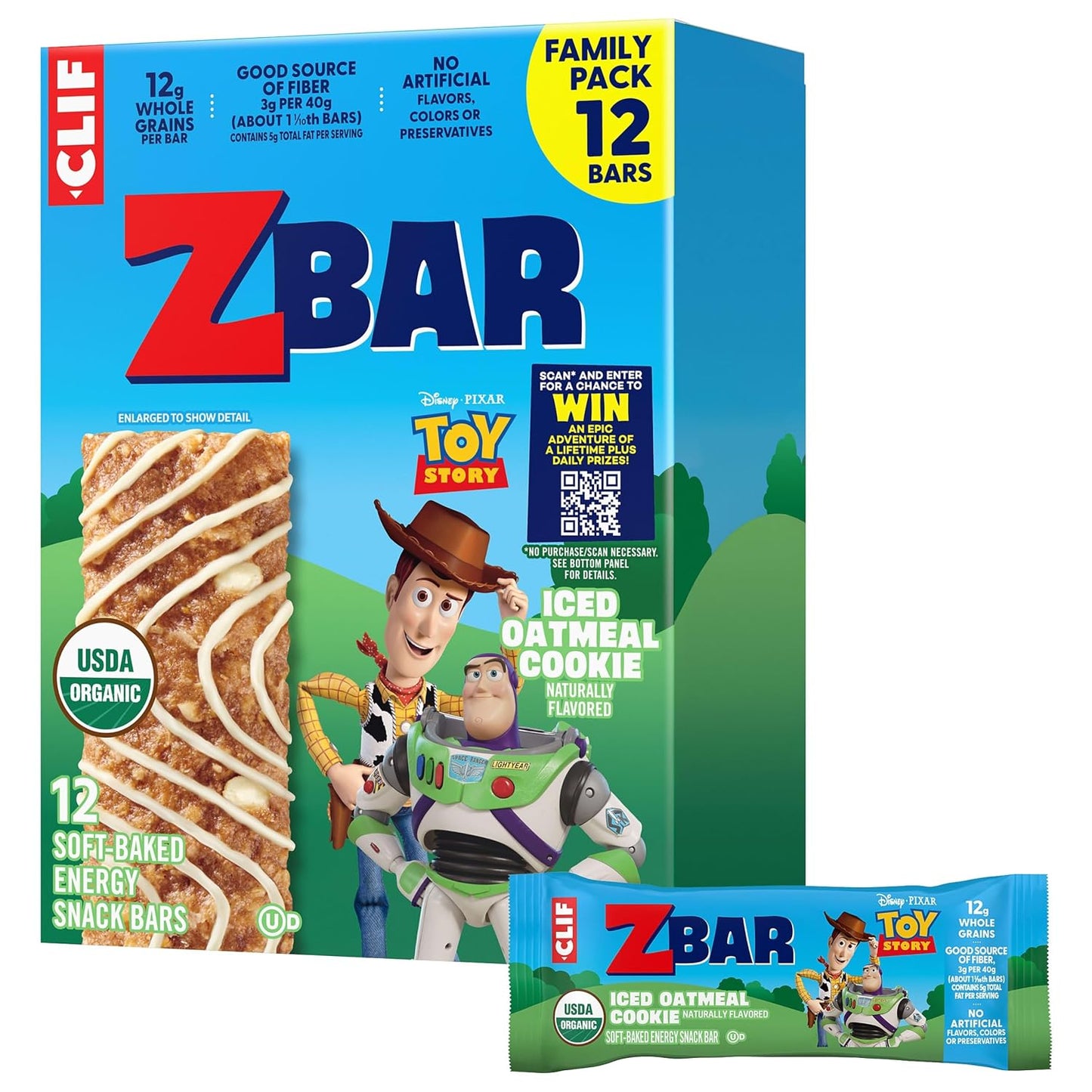 Zbar-Iced-Oatmeal-Cookie-Soft-Baked-Snack-Bars,-Organic-Granola-Bars,-12ct------1607