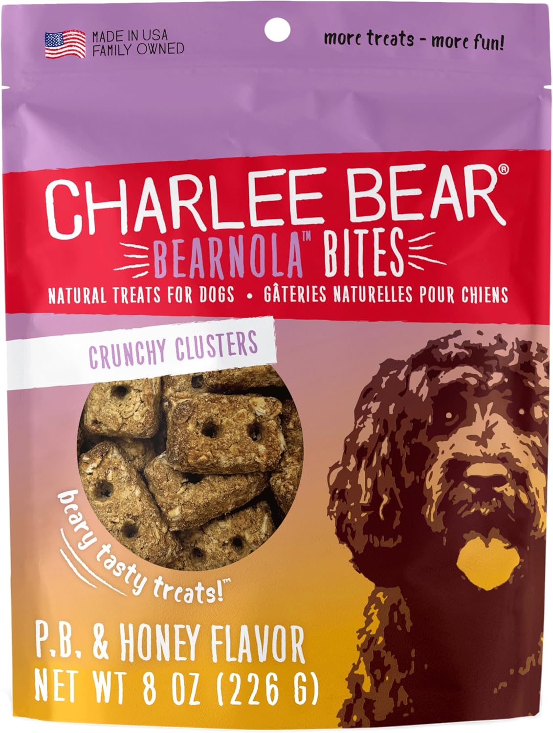 Charlee-Bear-Bearnola-Bites-Crunchy-Dog-Treats,-Peanut-Butter-and-Honey,-Ounce-1708