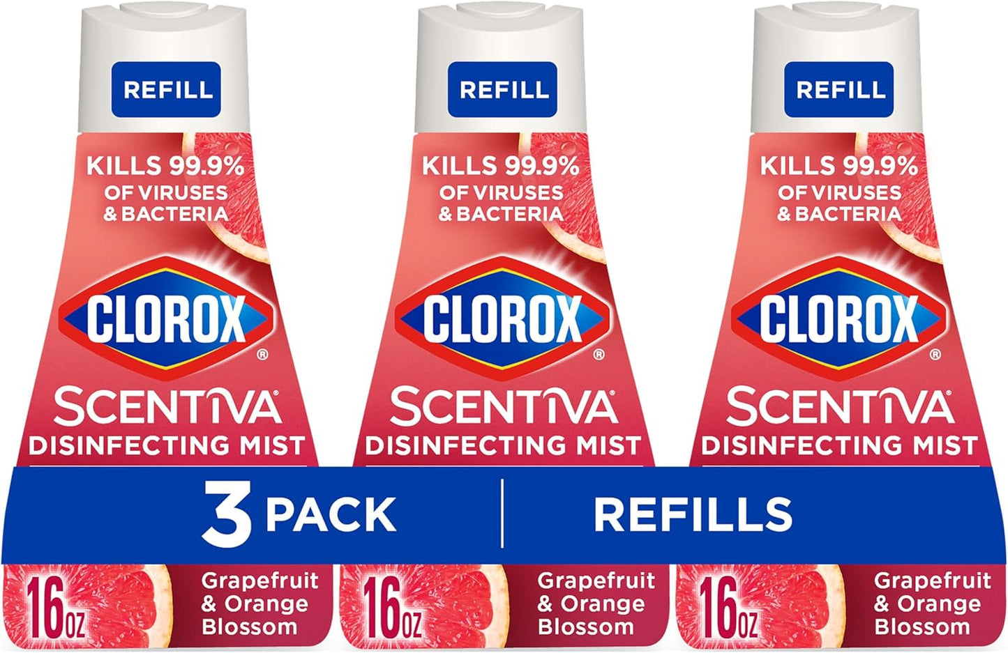Clorox-Scentiva-Disinfecting-Mist,-Grapefruit-and-Orange-Blossom,-Refill,-16-1125