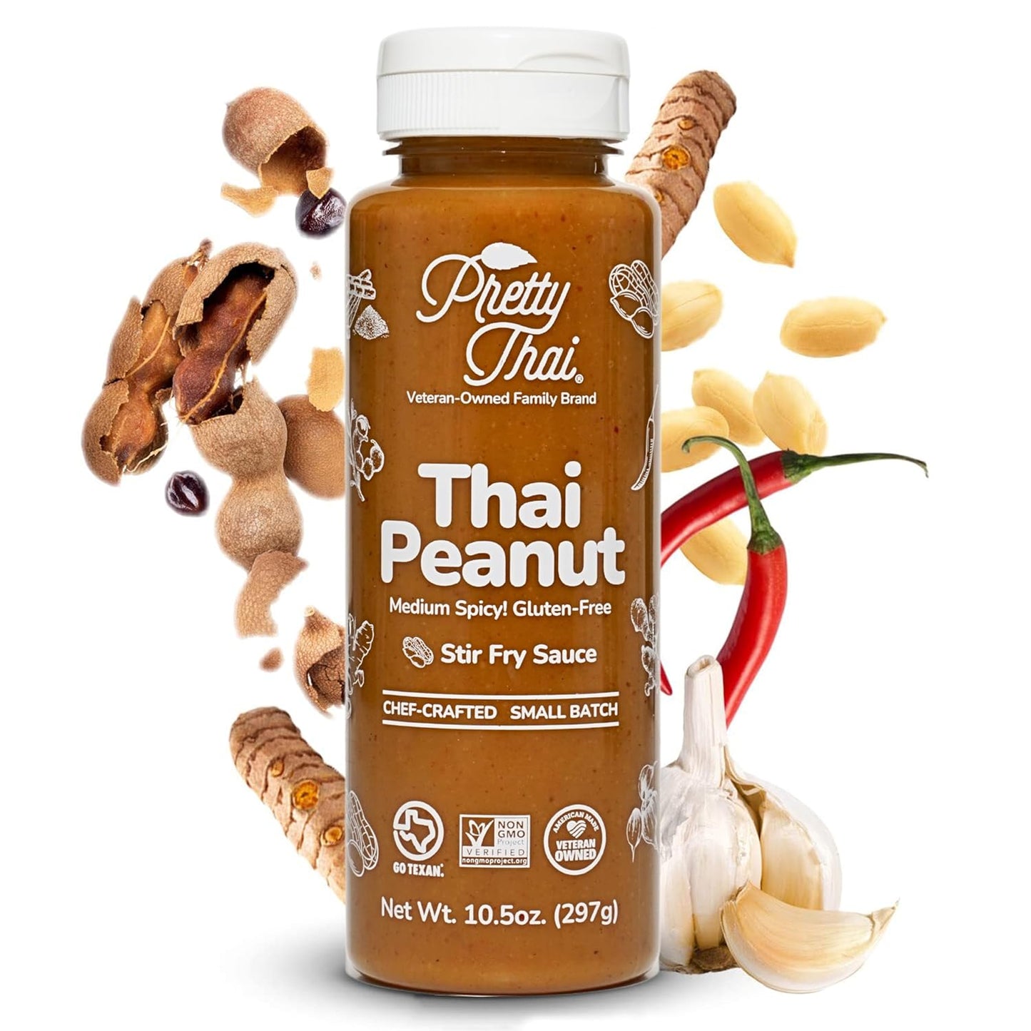 Pretty-Thai-Peanut-Sauce,-Gluten-Free-Certified-Non-GMO-Vegan-Authentic-Stir-Fry,-2040