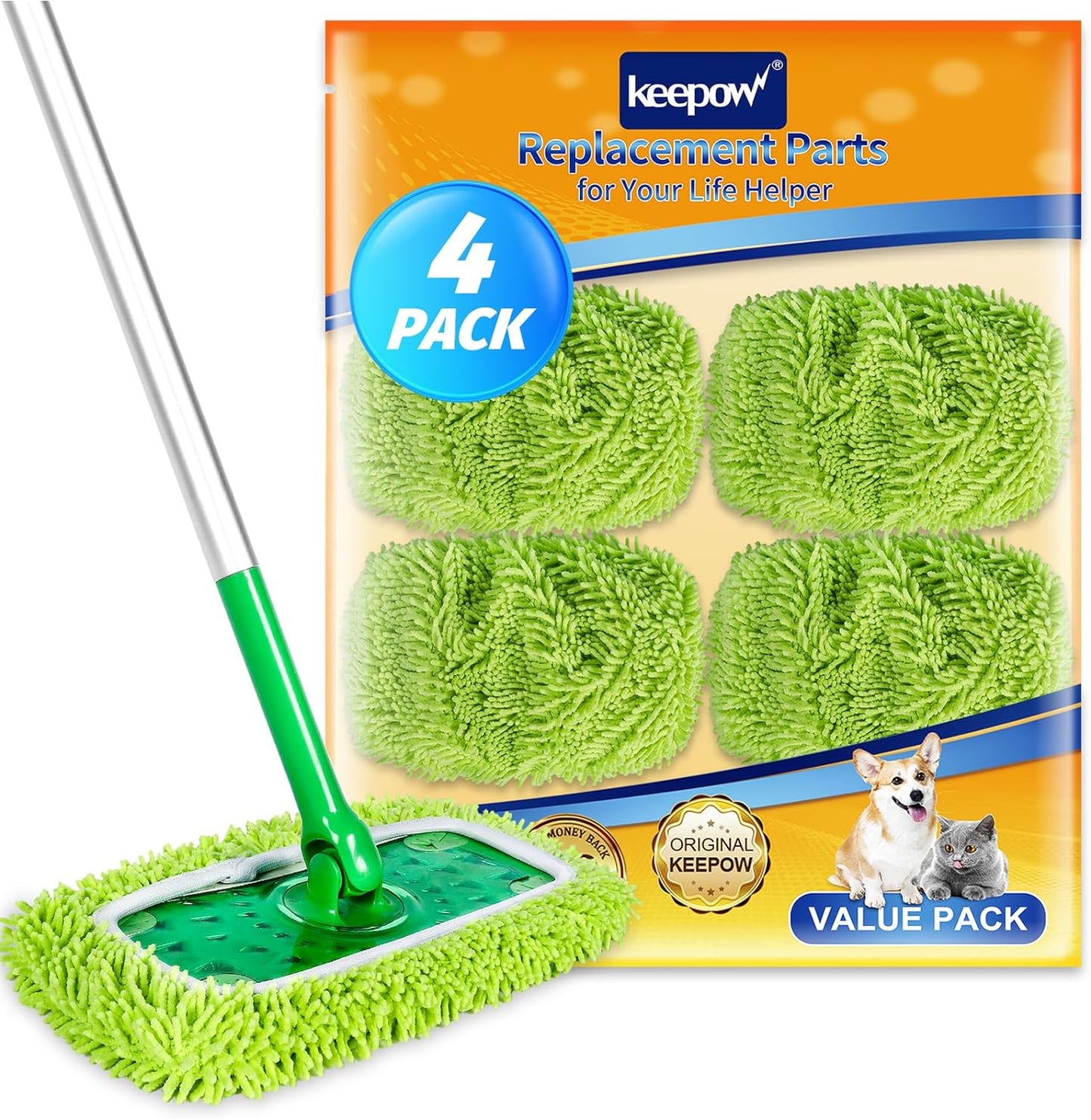 KEEPOW-Reusable-Mop-Pads-Compatible-with-Swiffer-Sweeper-Mop,-Microfiber-3764