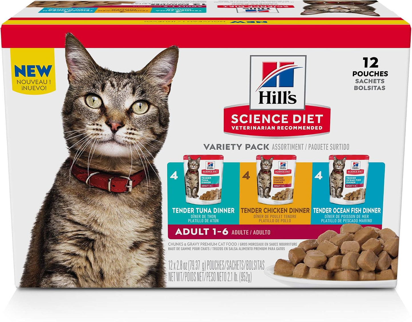 Hill's-Science-Diet-Adult-46174-Wet-Cat-Food-Variety-Pack,-Chicken,-Tuna,-&-1924