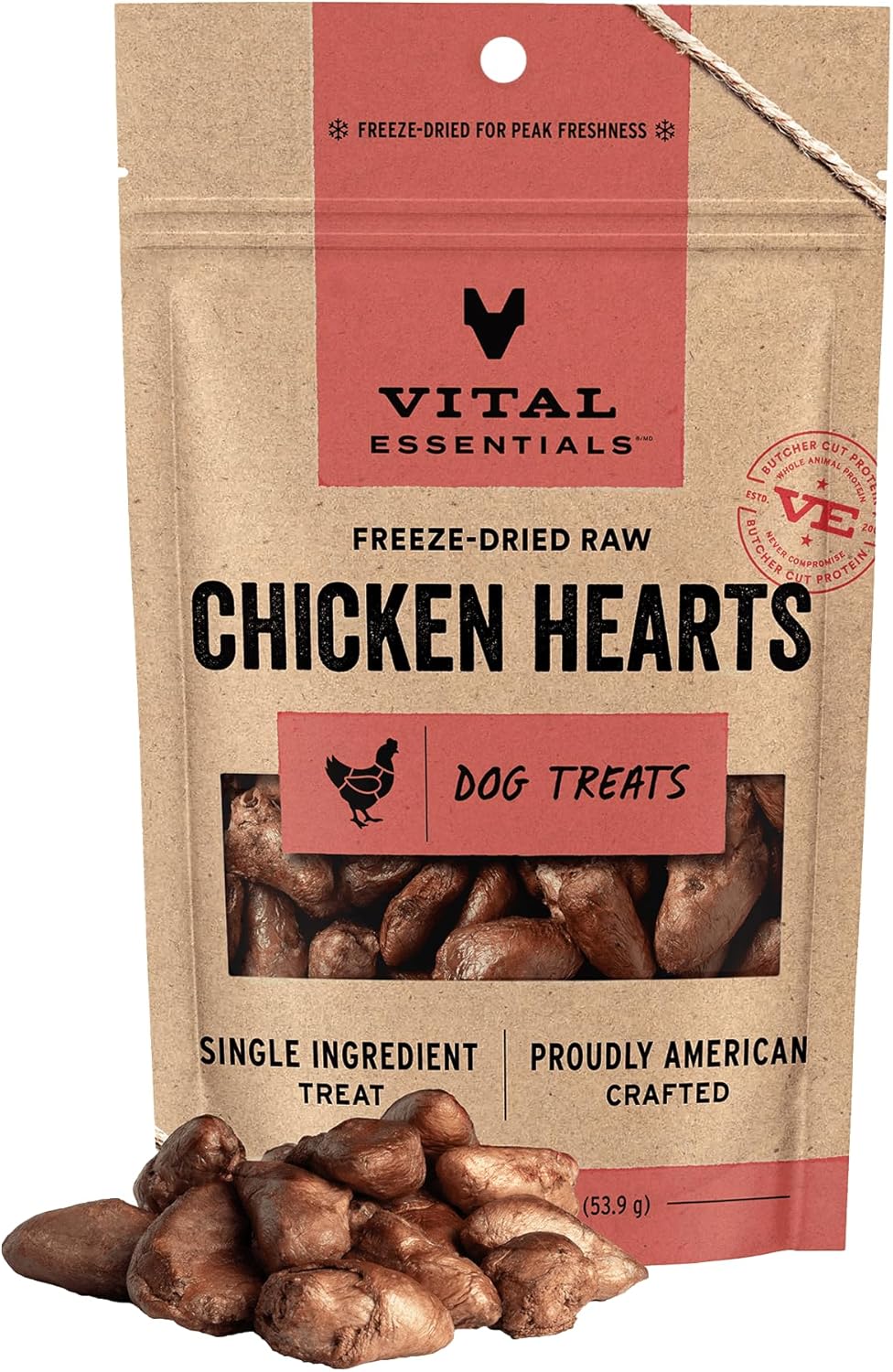 Vital-Essentials-Freeze-Dried-Raw-Chicken-Hearts-Dog-Treats-|-Single-|-2889