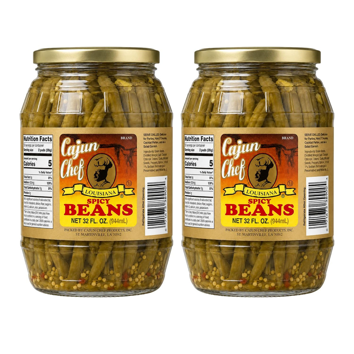 Cajun-Chef-Spicy-Pickled-Green-Beans,-32-oz---Pack-of-2-751