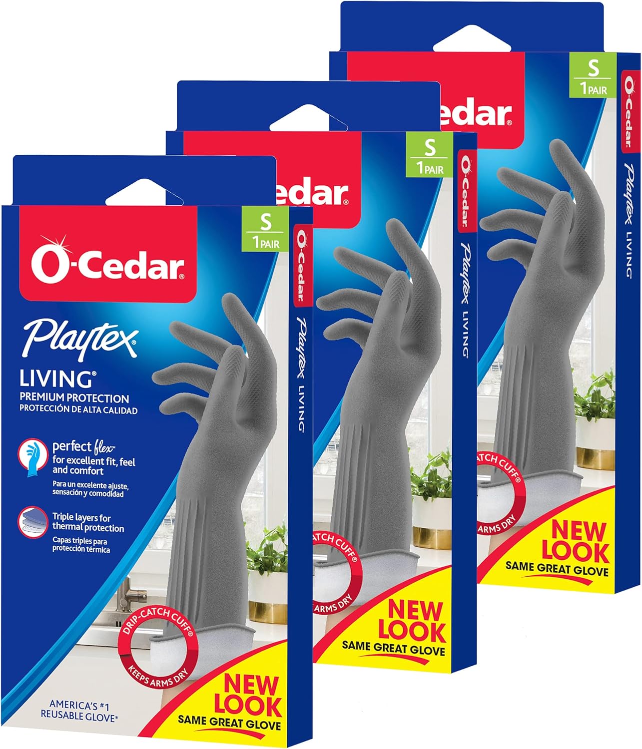 PLAYTEX-Living-Reuseable-Rubber-Cleaning-Gloves,-Color-May-Vary-(Small,-4002