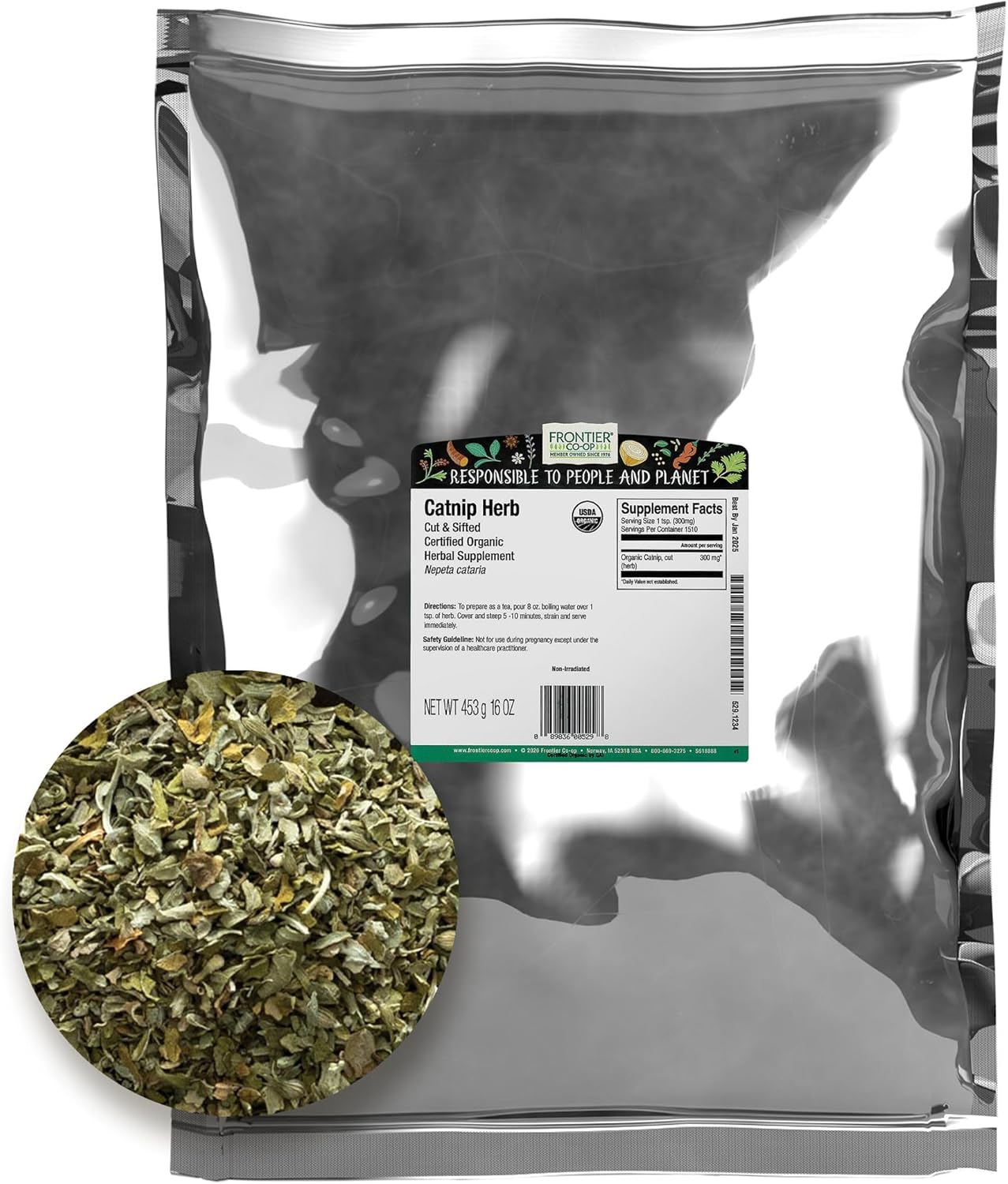 Frontier-Co-op-Organic-Catnip,-1-Pound-Bulk,-Loved-By-&-3