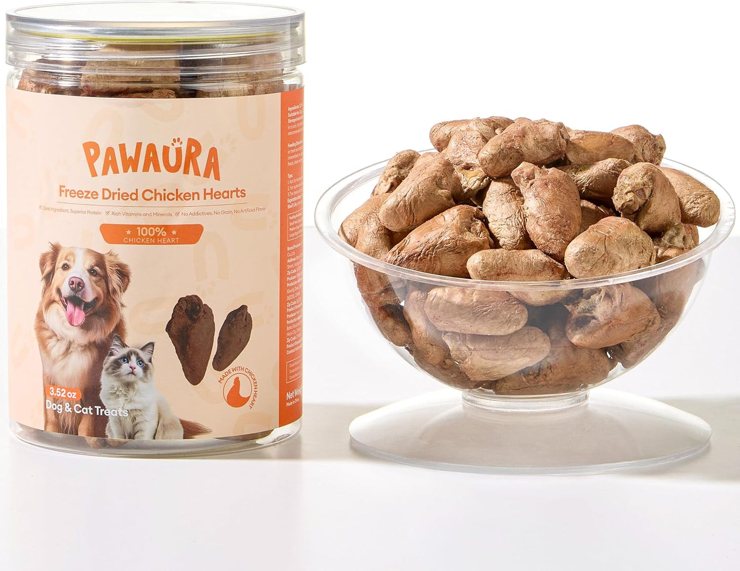 Freeze-Dried-Chicken-Hearts-Cat-&-Dog-Treats,-3.52-oz-—-High-Single-730