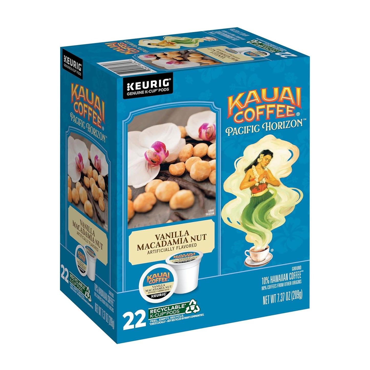 Kauai-Coffee-Cápsulas-K-Cup-para-cafeteras-Keurig,-café-arábica,-0.1-hawaiano,-medio,3511