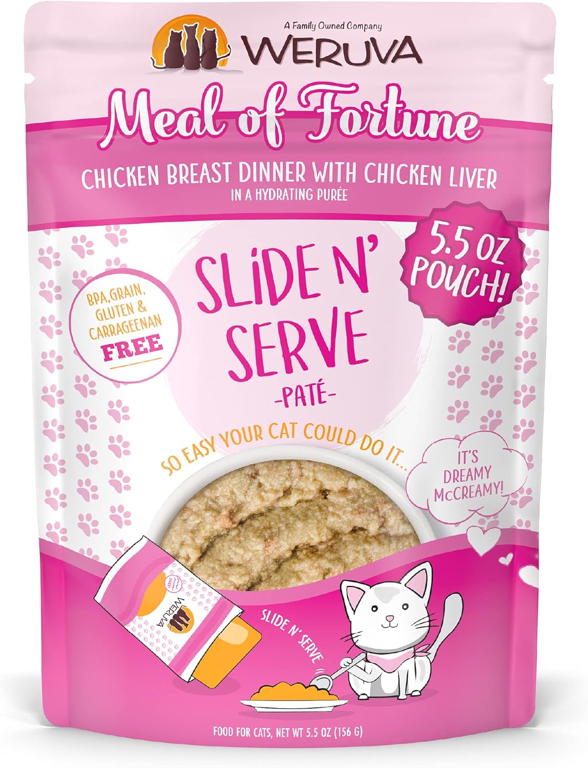 Weruva-Wet-Cat-Food,-Meal-of-Fortune-Chicken-with-Chicken-Liver-5.5oz-N-Pouch,533