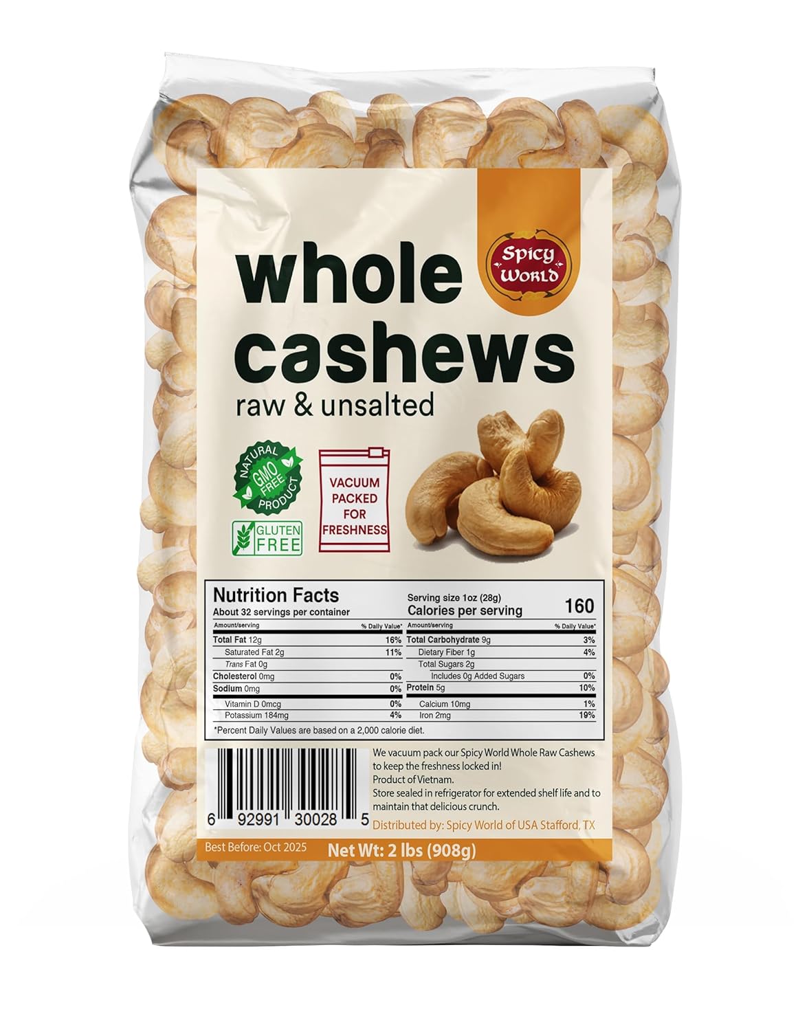 Spicy-World-Raw-Cashews-Whole-2-Pound-(32oz)---Non-GMO,-Unsalted,-Natural-Pure-Cashews-900
