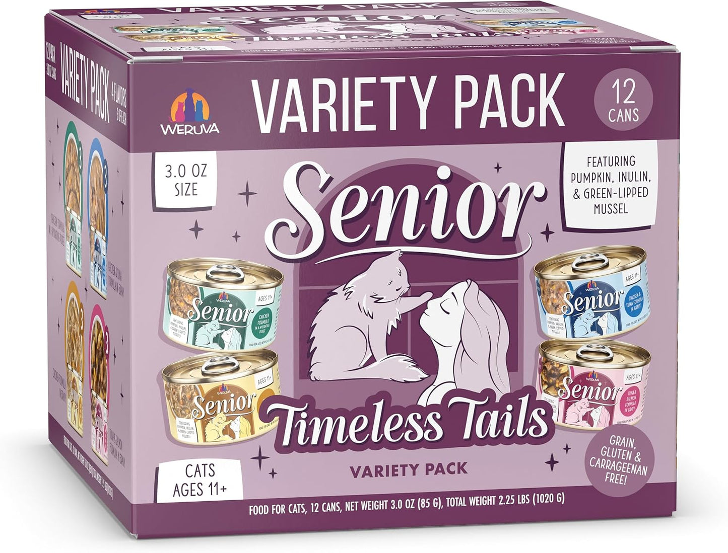 Weruva-Senior-Cat-Food,-Timeless-Tails-Variety-Pack,-3oz-Can,-Pack-of-12-1272