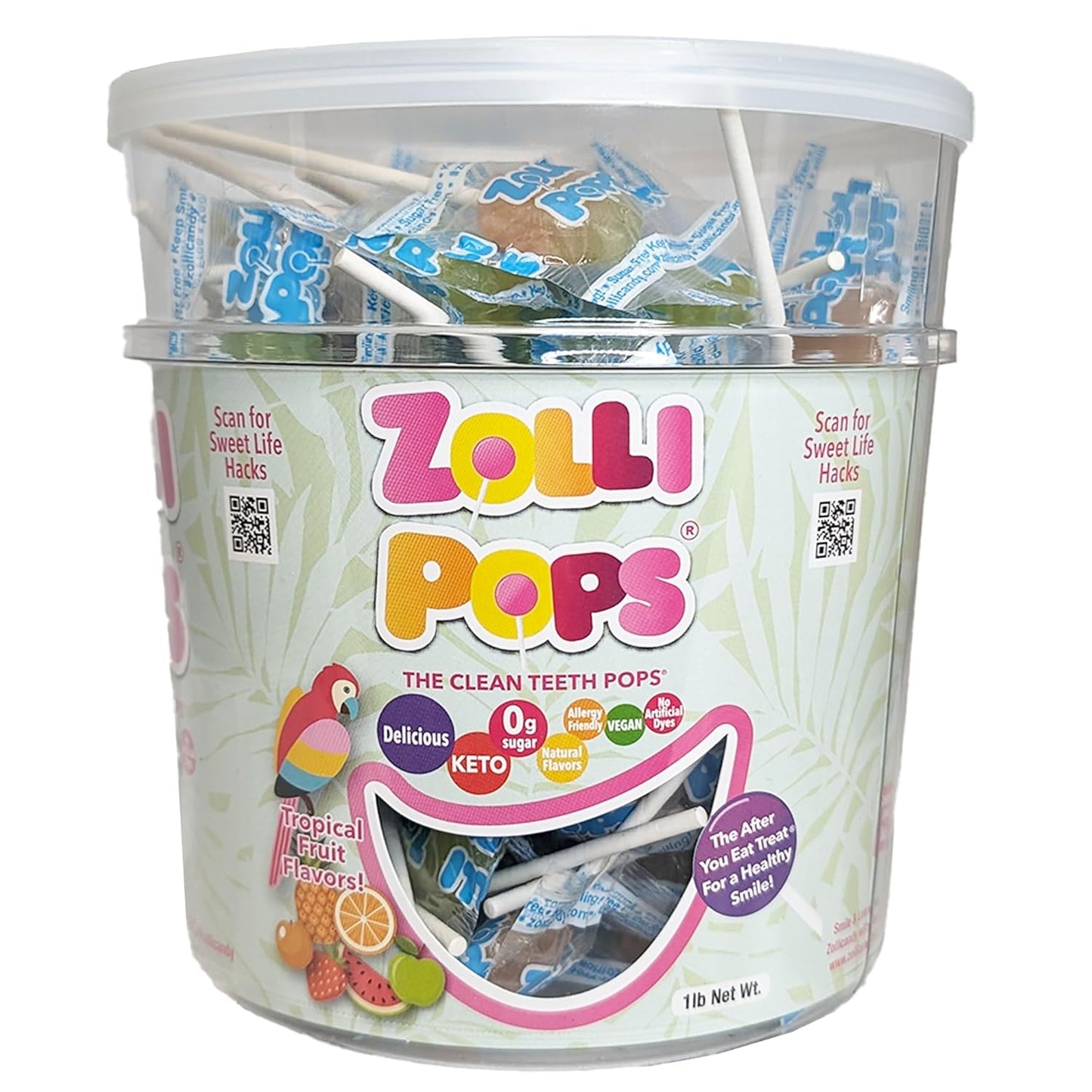 Zollipops-Clean-Teeth-Lollipops,-Tropical-Flavors,-16-Ounce-2622