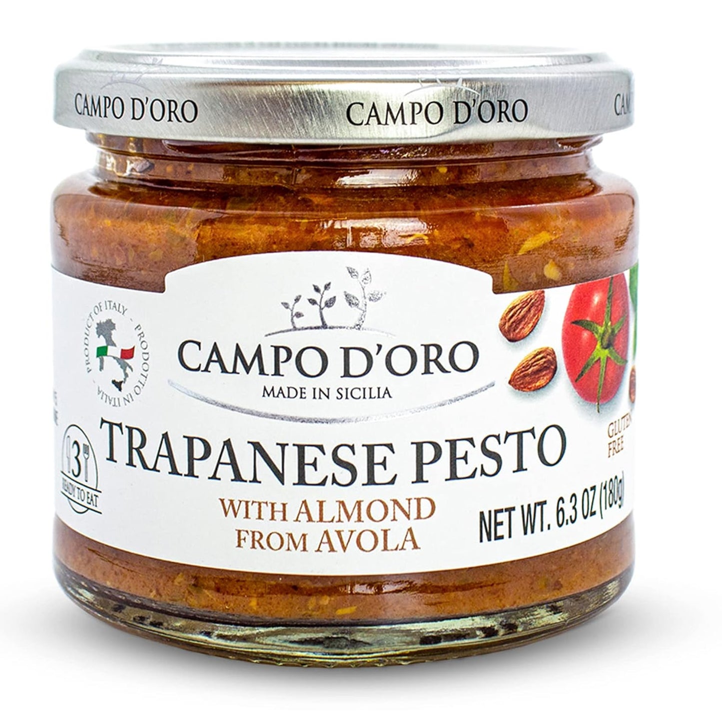 CAMPO-D'ORO---Trapanese-Pesto-Sauce,-made-with-Tomato-Sauce,-Basil-&-824