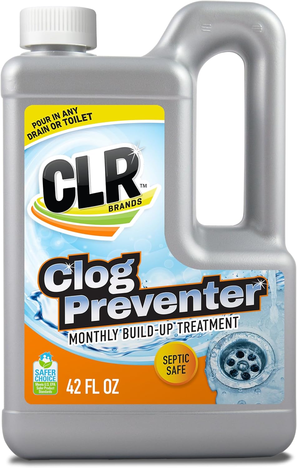 CLR-Clear-Pipes-&-Drains-Clog-Remover-and-Cleaner,-For-Shower,-Sink,-Toilet,-Garbage-Disposal,-508