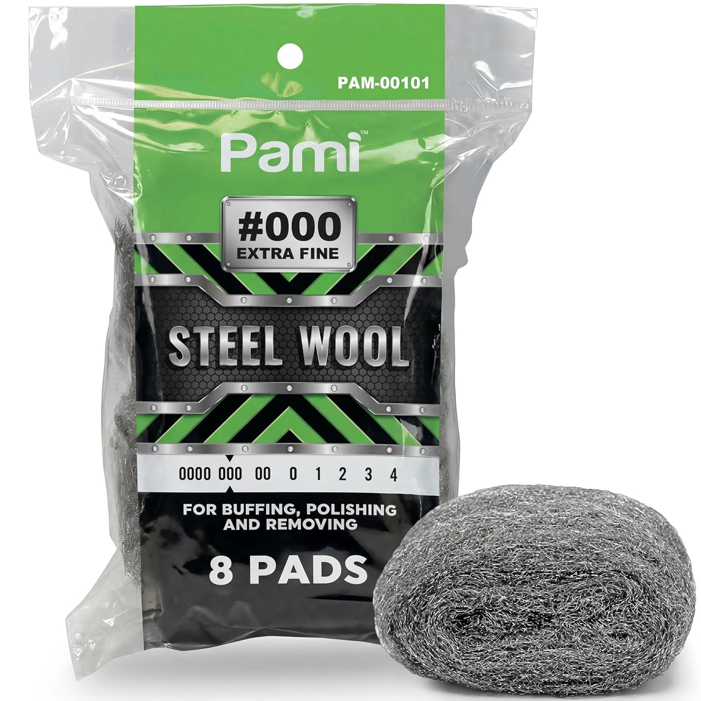 PAMI-Non-Scratch-Ultra-Smooth-Grade-0-Steel-Wool-Pads-for-Glass-Cleaning-(Pack-of-474