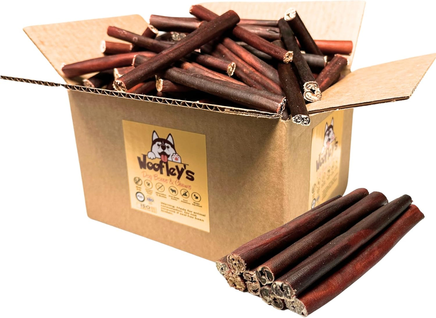 Woofley's-6-Inch-Collagen-Sticks-for-Dogs---(100-Count)-Bully-Rawhide-1496