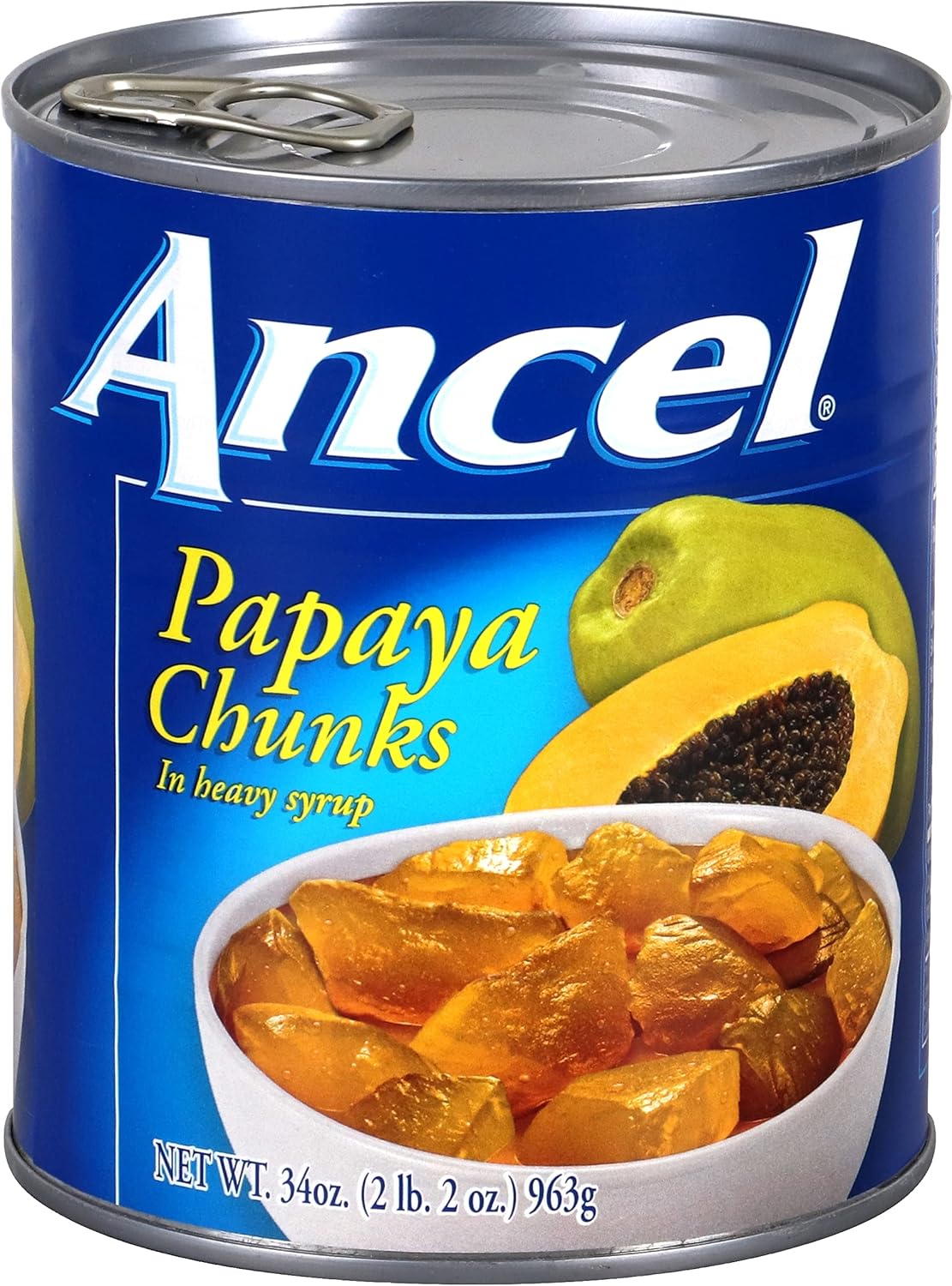 Ancel-Papaya-Chunks,-34-Ounce-(Pack-of-32