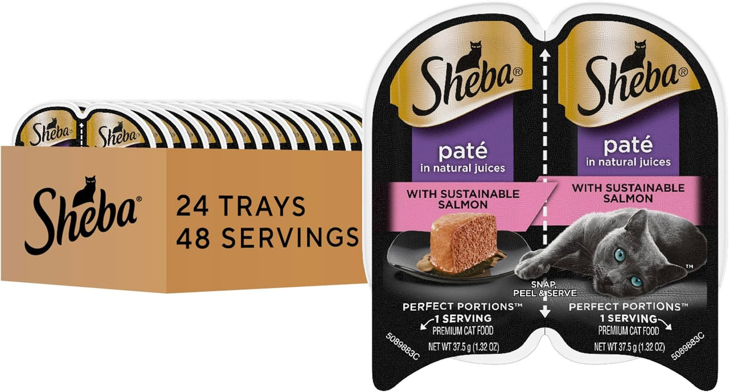 Sheba-Perfect-Portions-Wet-Cat-Food-Pate-with-Sustainable-Salmon,-2.6-Twin-Pack-(24-481860