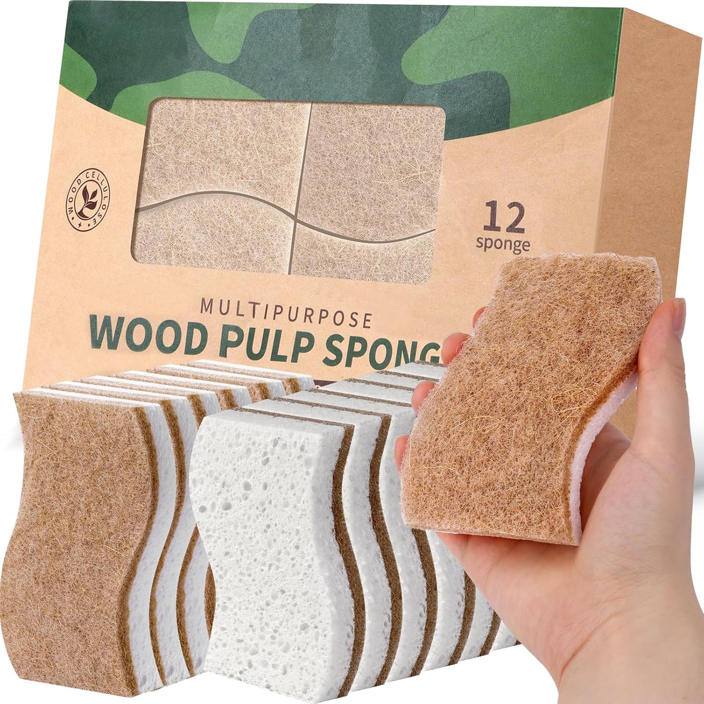 12Pack-Natural-Kitchen-Sponge,-Biodegradable-Cellulose-and-Coconut-Scrubber,-Eco-Friendly-Sponges-for-Dishes---535
