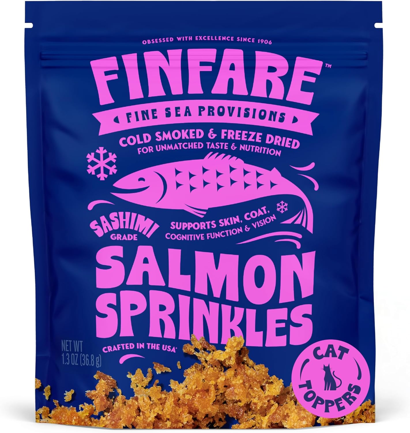 Finfare-Freeze-Dried-Cat-Food-Toppers,-Salmon-Sprinkles,-Grain-Free-Meal-Toppers-for-Cats-285
