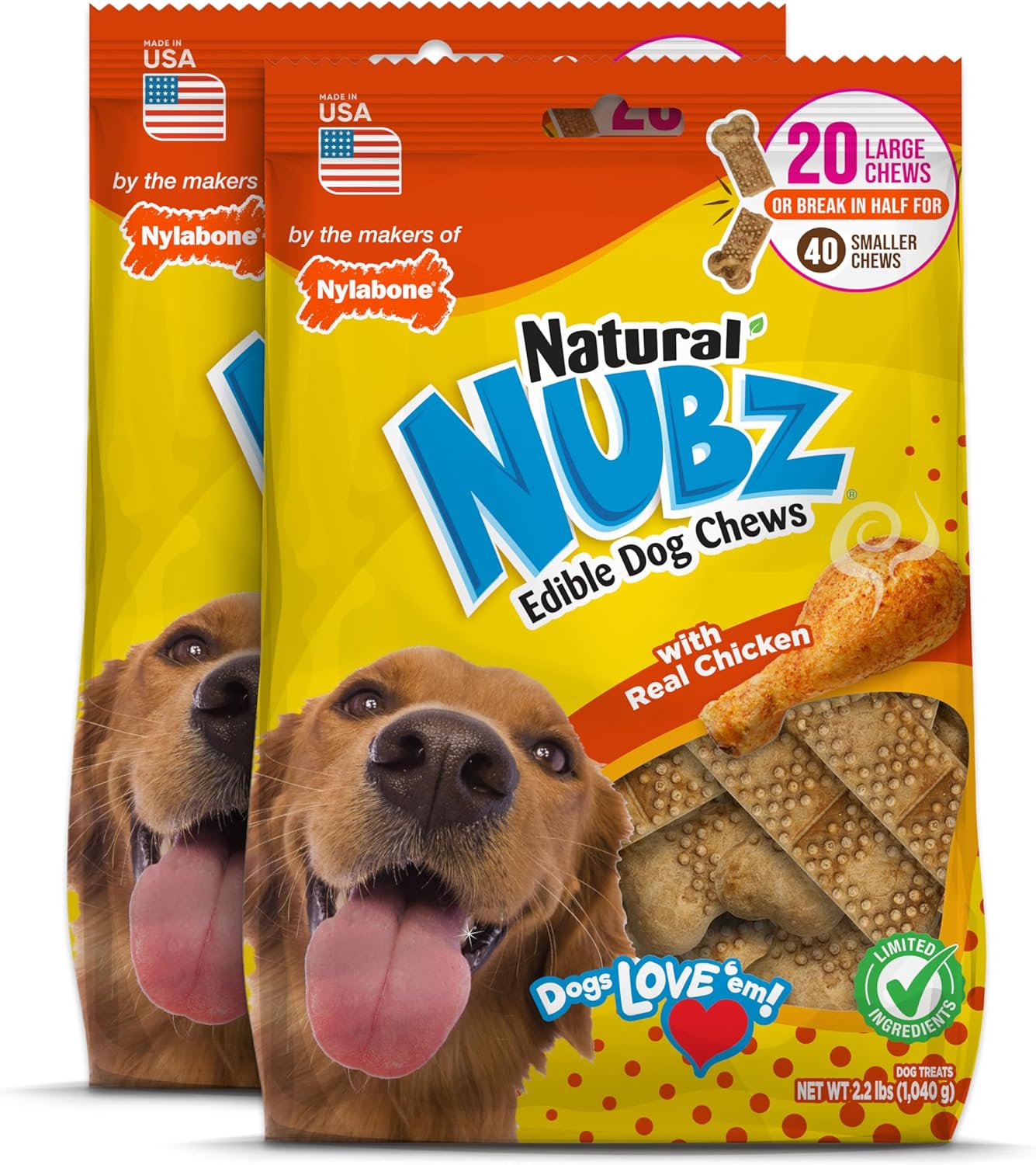 Nylabone-Nubz-Natural-Dog-Chews,-Chicken-Flavor-Treats-for-Large-Dogs,-Lasting-2626
