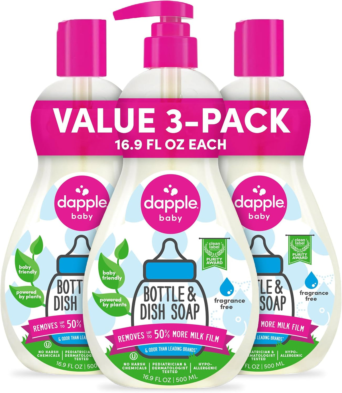 Dapple-Baby---Fragrance-Free-Bottle-&-Dish-Soap---16.9-fl-377