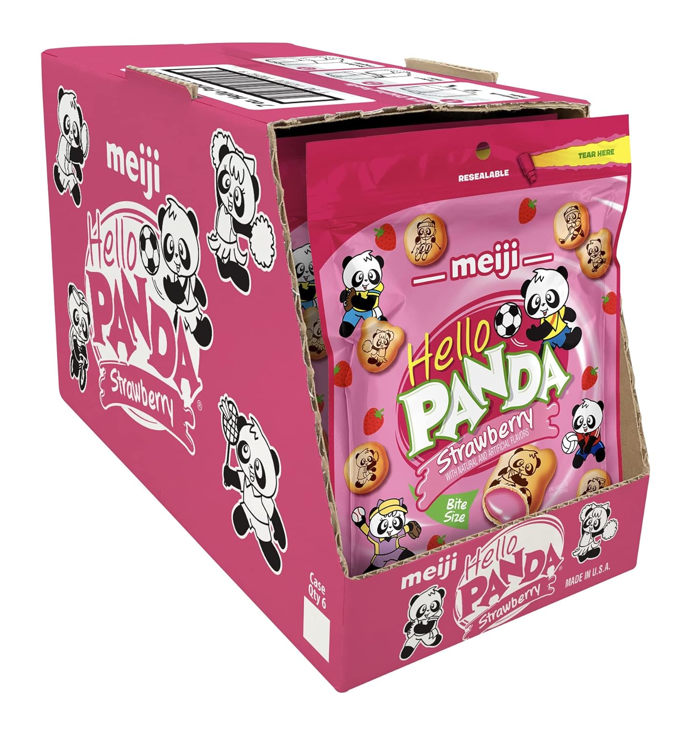 Meiji-Hello-Panda-Cookies,-Strawberry-Crème-Filled---244
