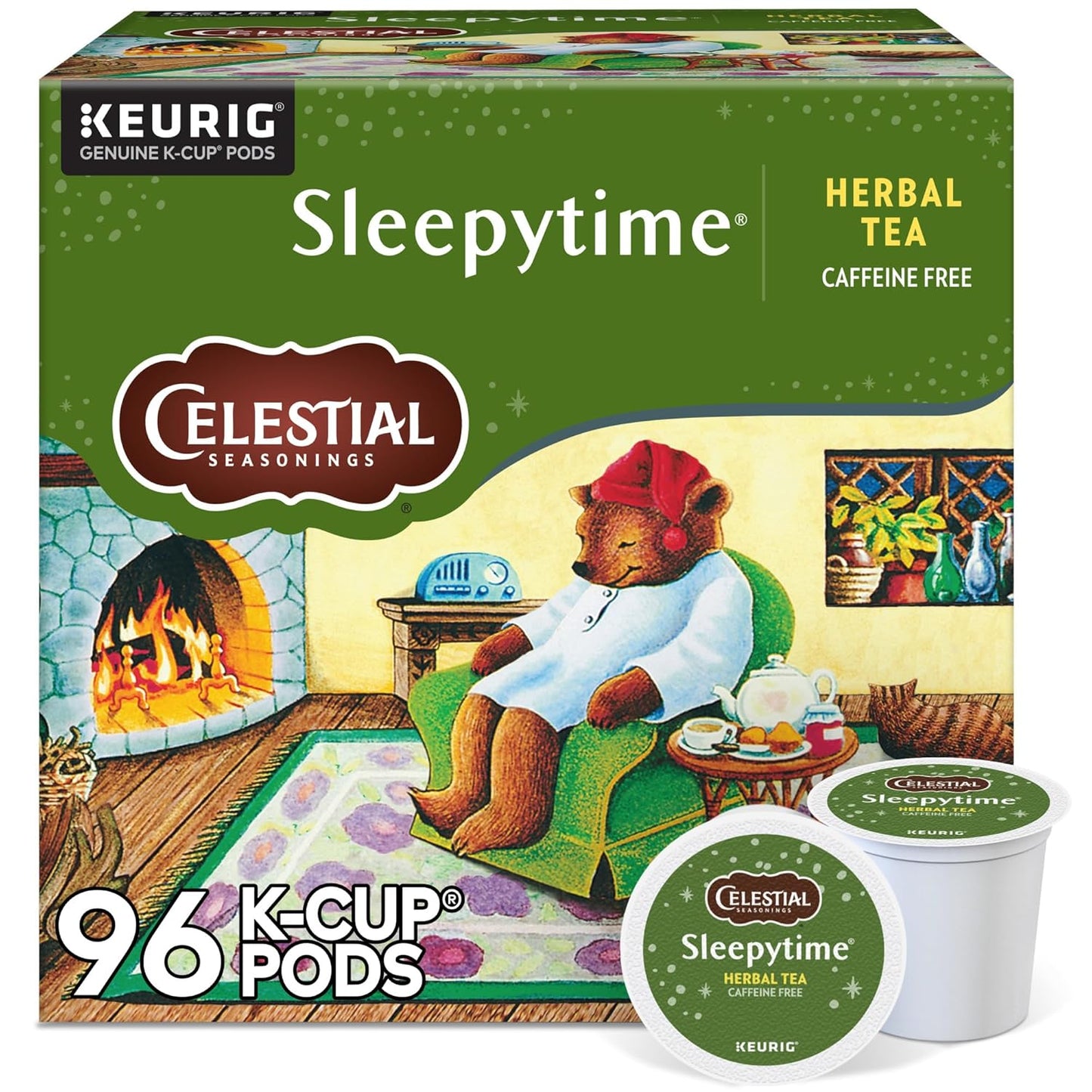 Celestial-Seasonings-Sleepytime-Herbal-Tea,-Single-Serve-Keurig-K-Cup-Pods,-96-Count-----1064