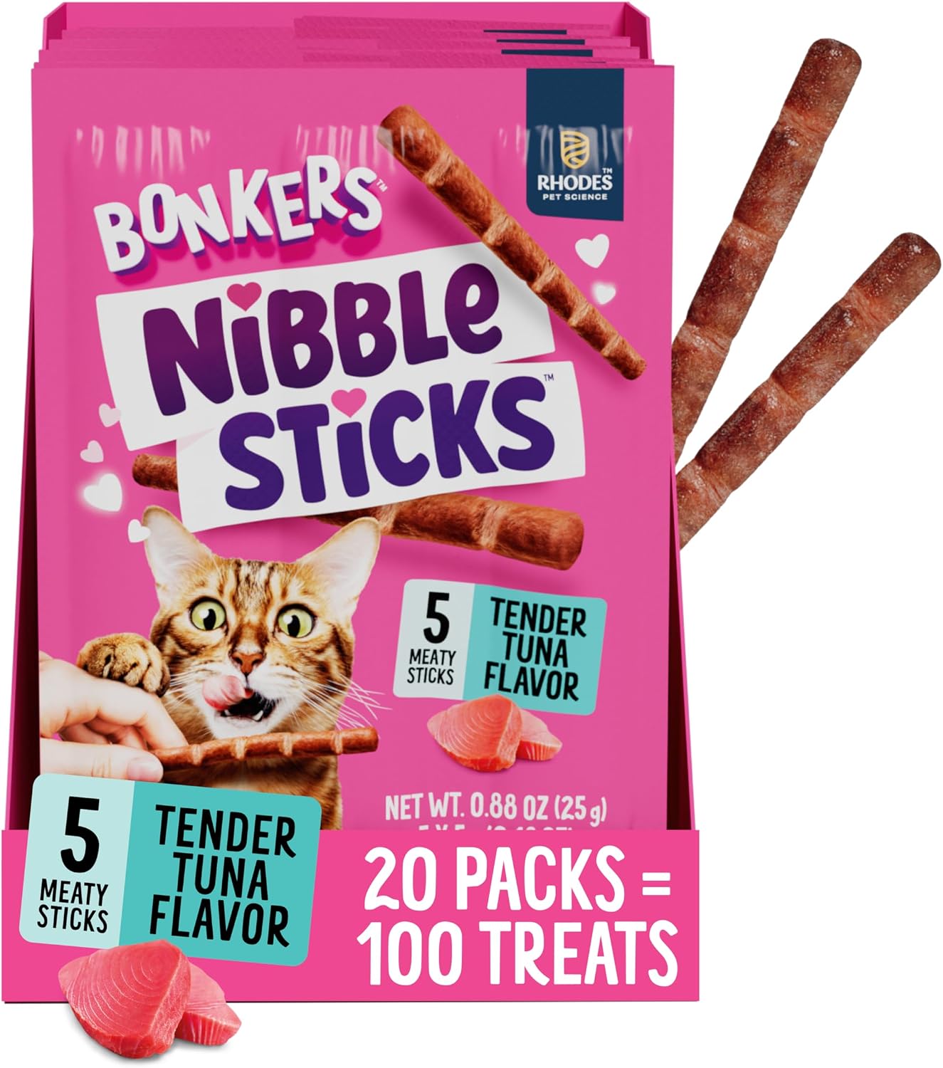 Bonkers-Nibble-Sticks-Tuna-Flavour-Soft-&-Meaty-Tender-Treats-for-Cats,-5-Sticks-364