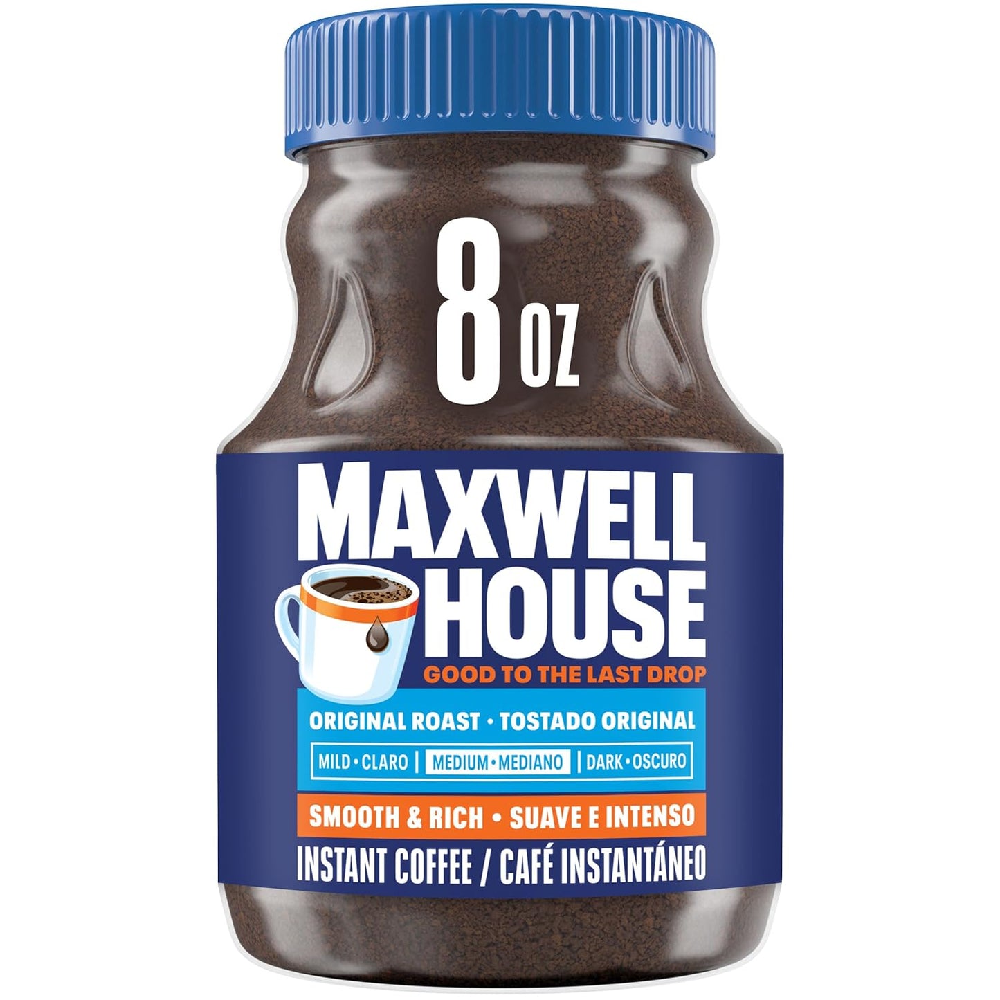 Maxwell-House-Original-Roast-Instant-Coffee,-8-oz-Jar---------3203