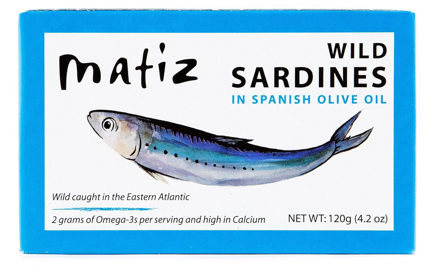 Matiz-Sardines-in-Olive-Oil,-4.2-Ounce-Can,-Spanish-Gourmet-Wild-Caught-Natural-603