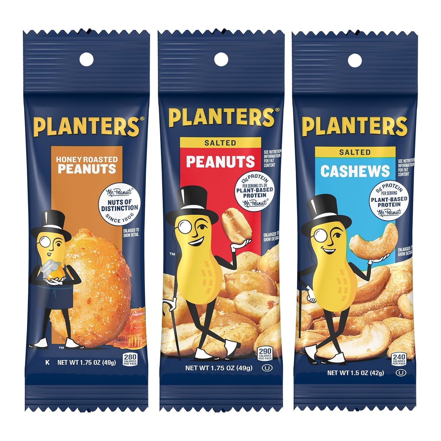 PLANTERS-Nuts-Variety-Pack,-Plant-Based-Protein,-1.5-Oz-(36-Ct)--|-Mixed-Nuts-Packs:-2410