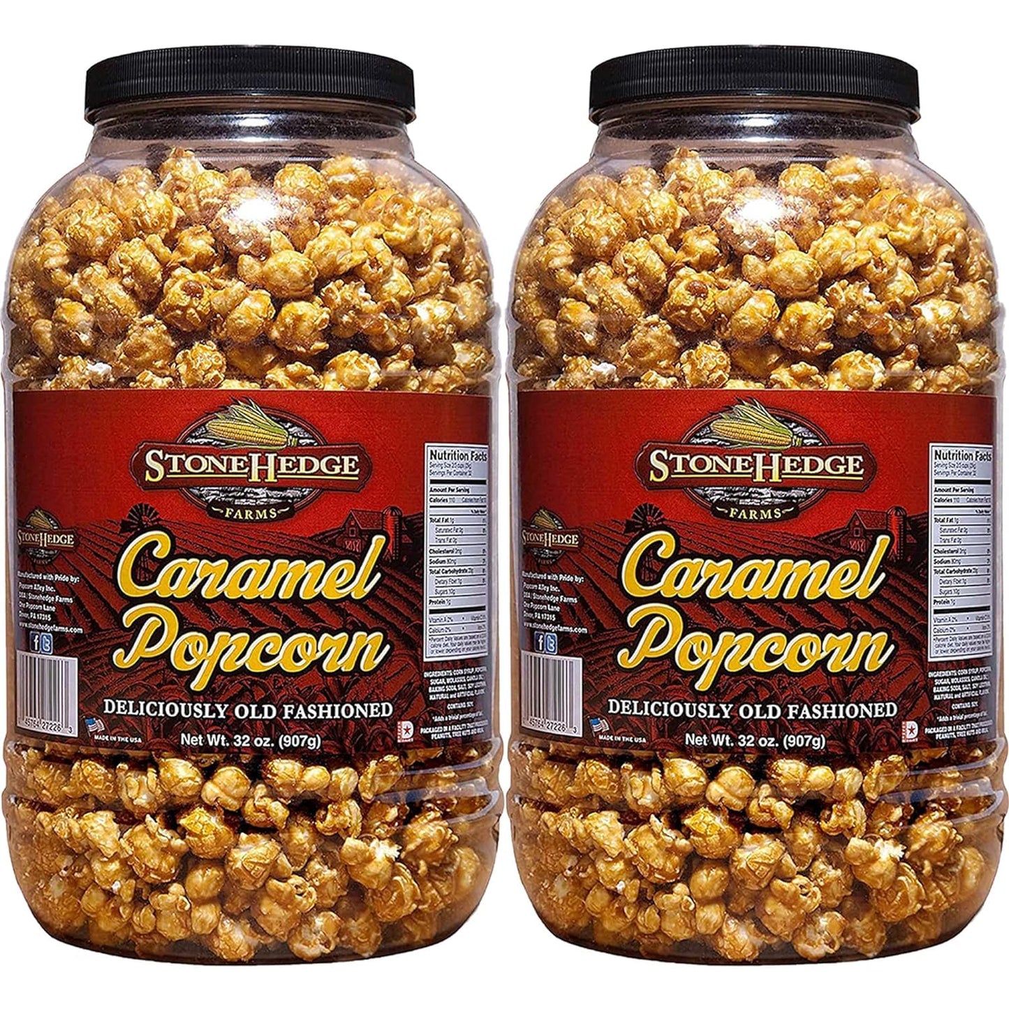 Stonehedge-Farms-Caramel-Flavored-Popcorn-|-32-oz-Tub-(Pack-of--2)-|-Perfect-Holidays-149