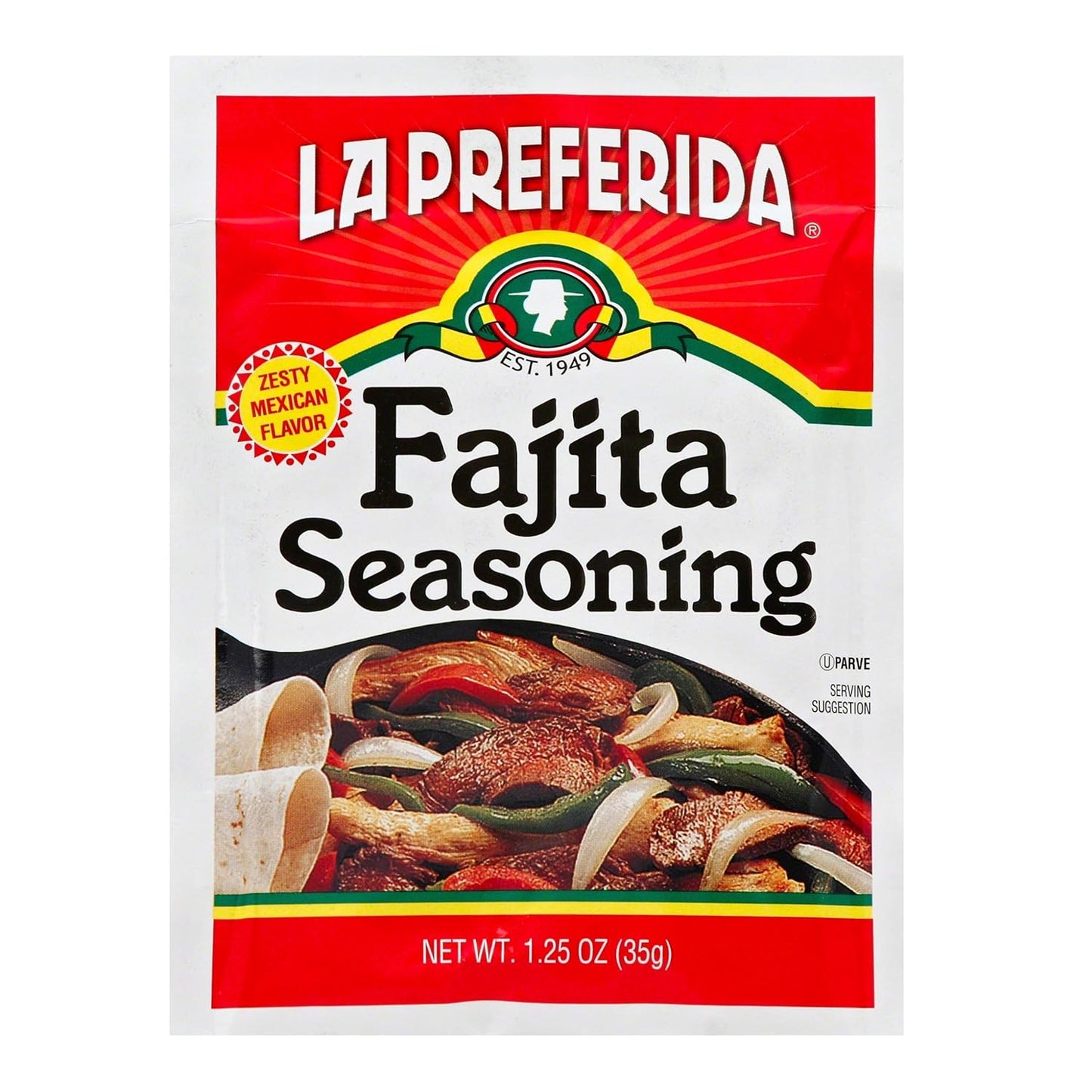 La-Preferida-Mexican-Foods,-condimento-para-fajita,-1.25-onzas-(paquete-6)-708