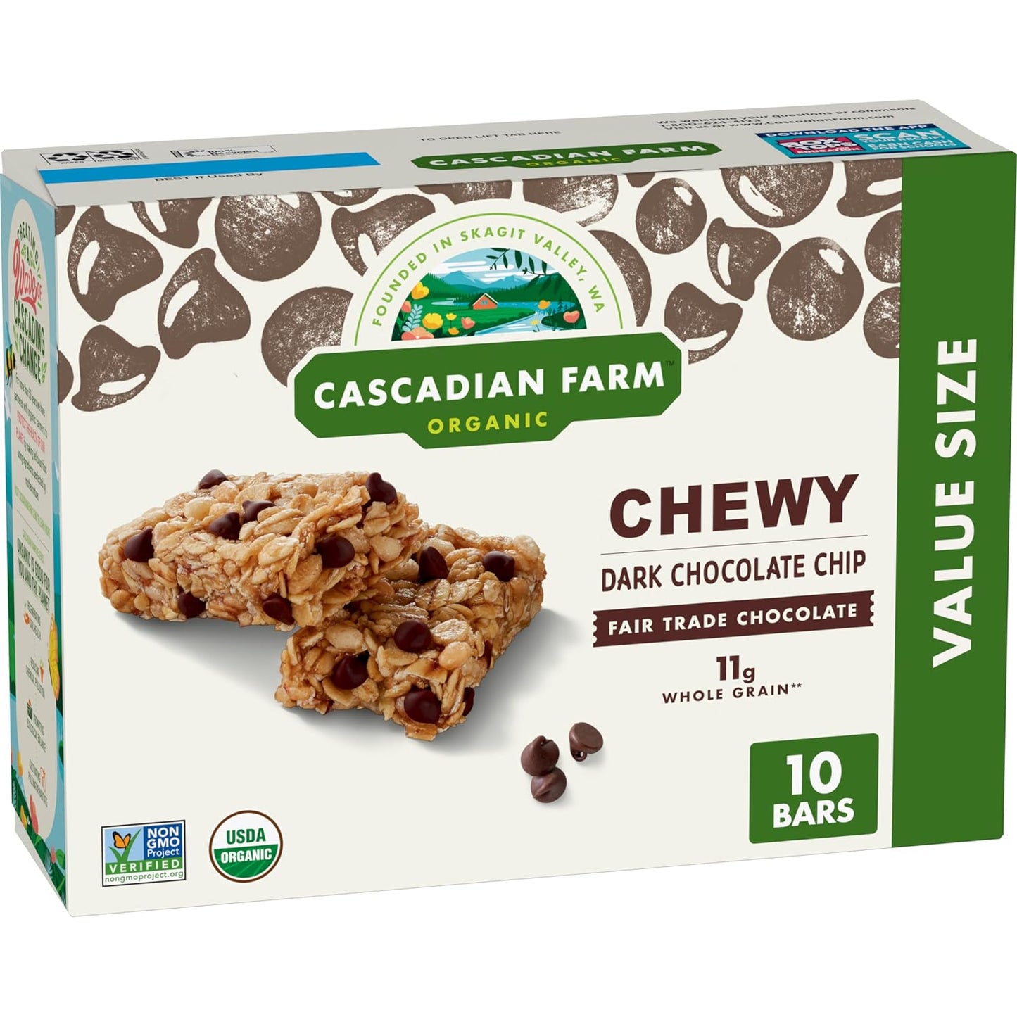 Cascadian-Farm-Organic-Dark-Chocolate-Chip-Chewy-Granola-Bars,-10-ct--|-Made-with-Grain-1809