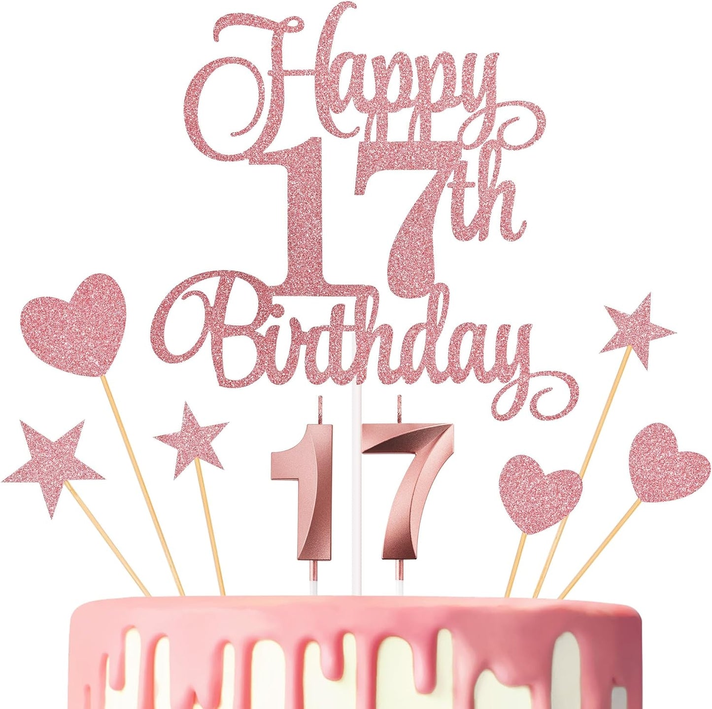 Lecferrarc-17th-Birthday-Cake-Decorations,-17th-Birthday-2074