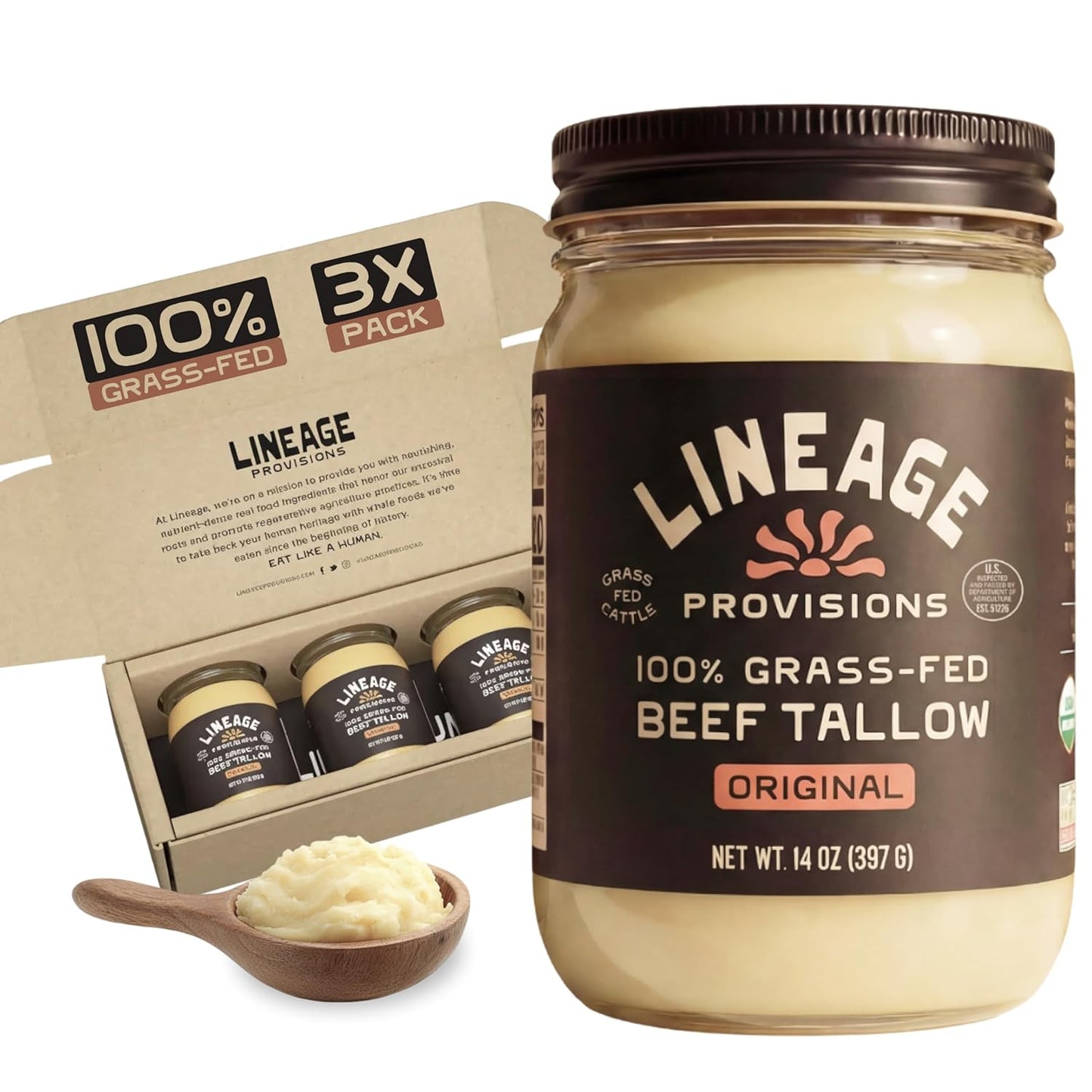 Lineage-Provisions---1-Grass-Fed-&-Finished-Beef-Tallow-–-3-Pack-Glass-–-Cattle-1949