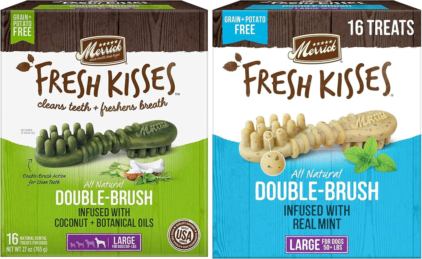 (2-Pack)-Merrick-Fresh-Kisses-Double-Brush-Dental-Dog-1112