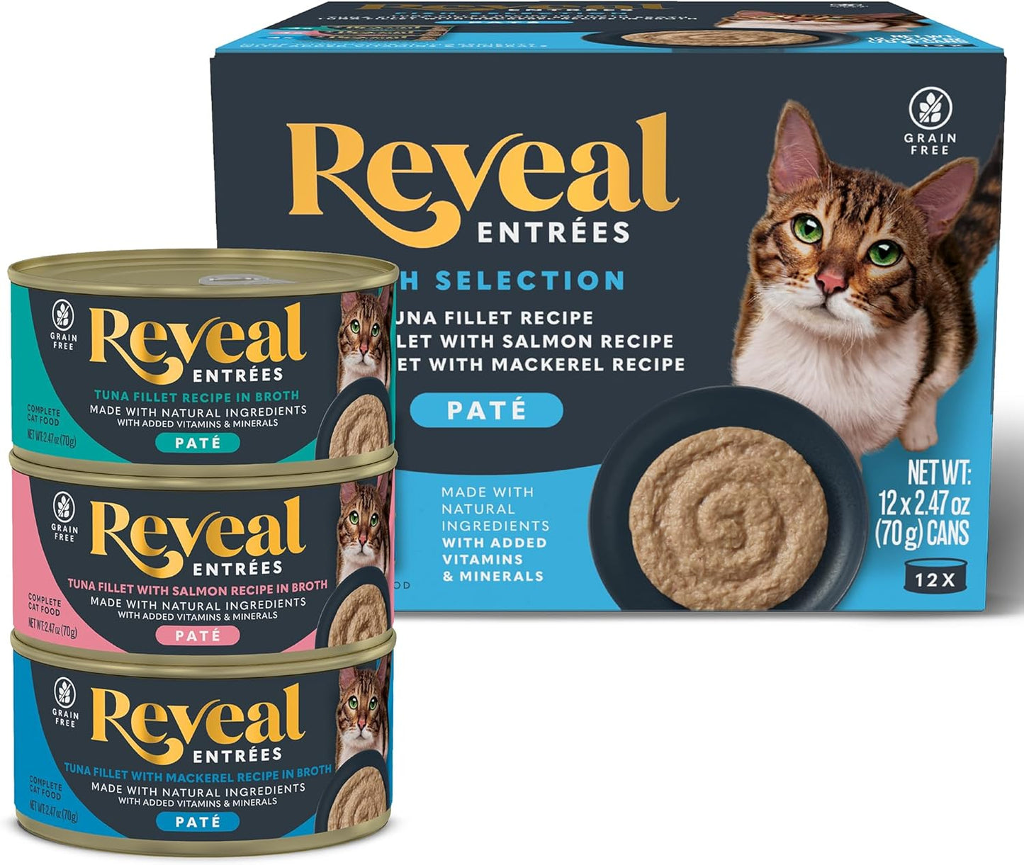 Reveal-Entrées-Natural-Wet-Cat-Food-Paté,-Grain-Free-with-Added-Vitamins-Minerals,-and-Protein,1541