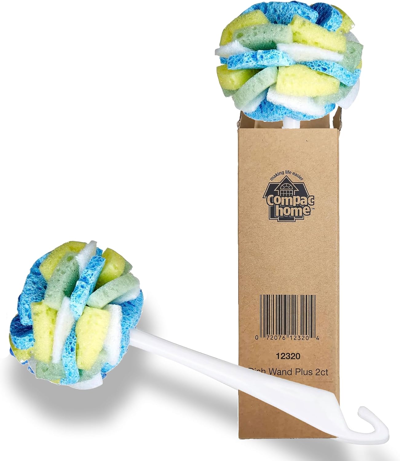 COMPAC-HOME-Dish-Wand-Plus-Cello,-Foam-&-Scour-Sponge-3649