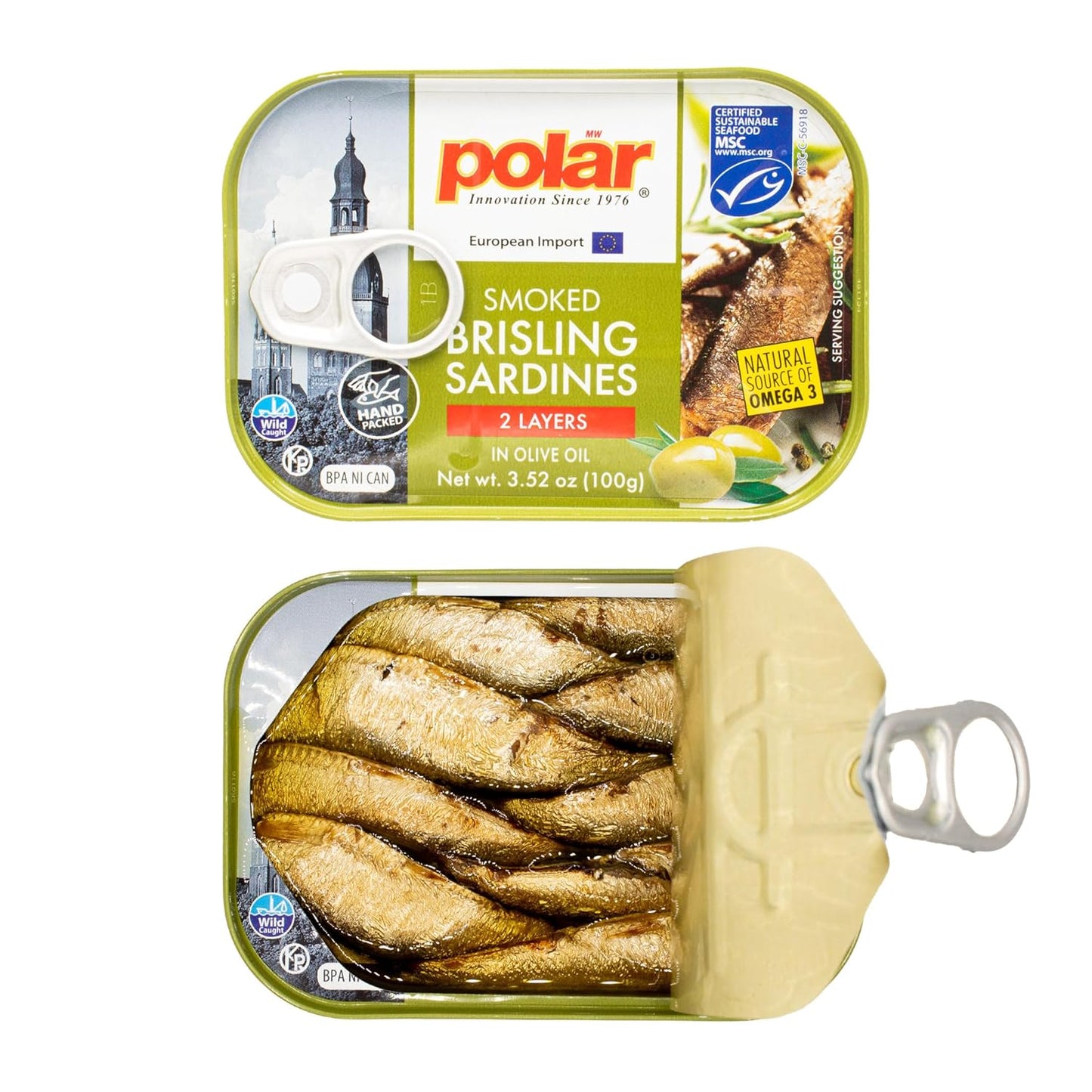 MW-Polar-Brisling-Sardines,-Smoked-in-Olive-Oil,-3.52-Ounce-(Pack-of-12)-712