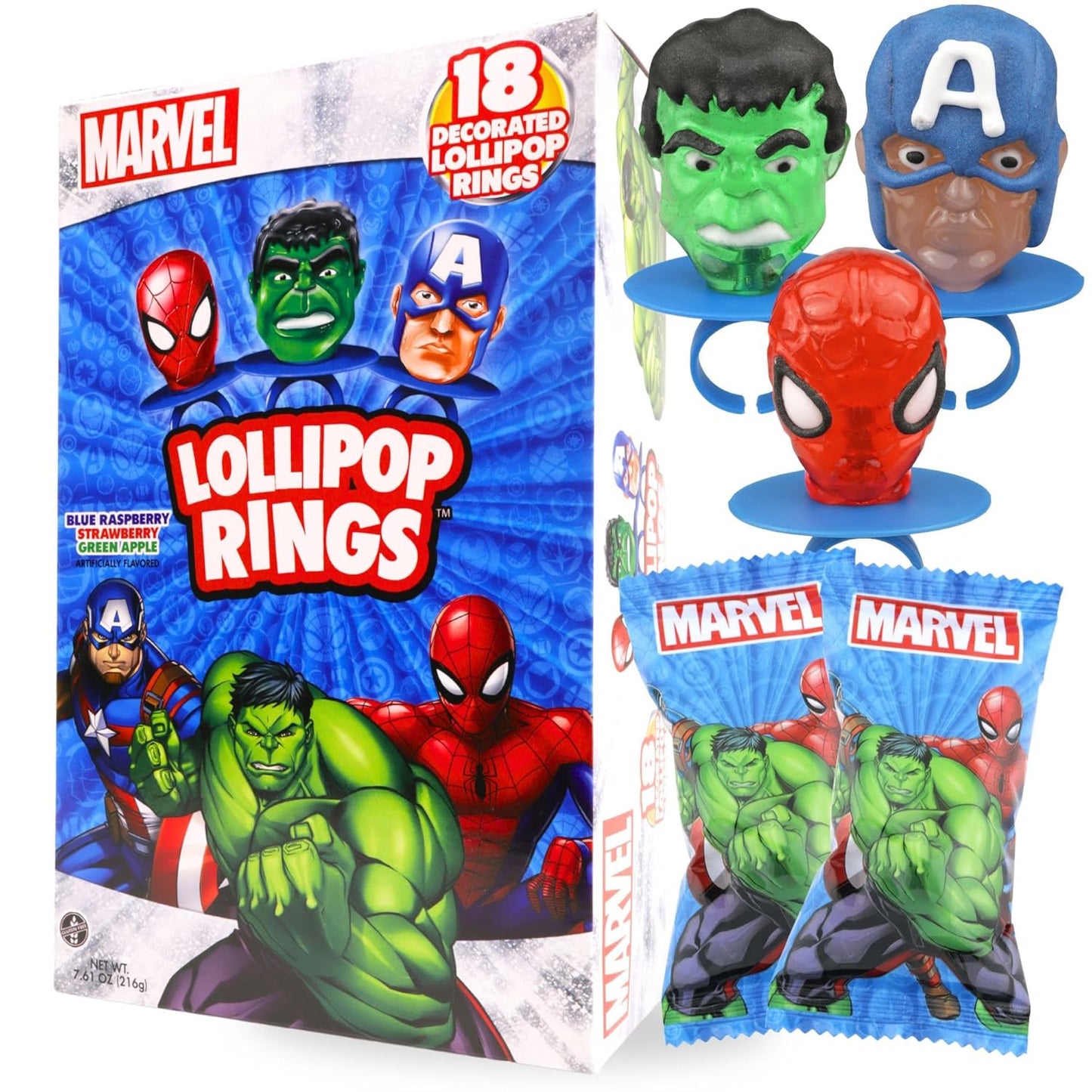Imaginings-3-Marvel-Avengers-Lollipop-Rings,-Individually-Wrapped-2709
