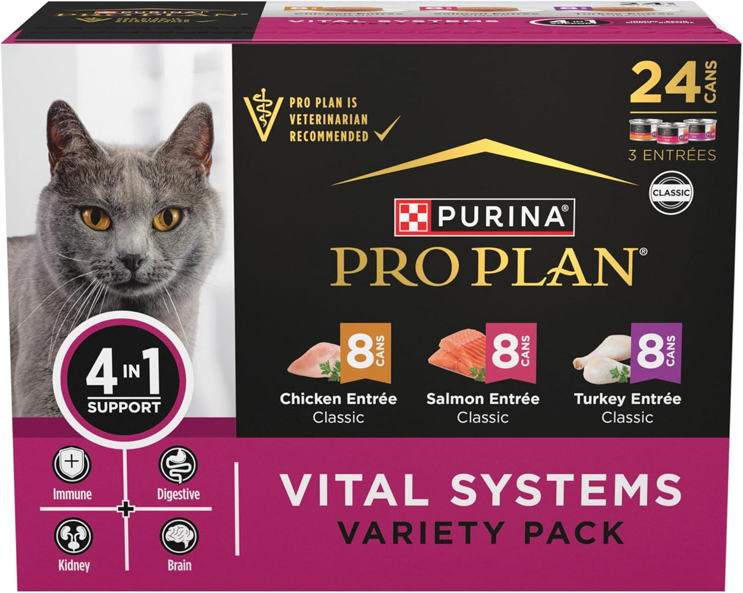 Purina-Pro-Plan-Vital-Systems-Chicken,-Turkey-and-Salmon-Entree-Wet-Food-Pack-Immune,1491