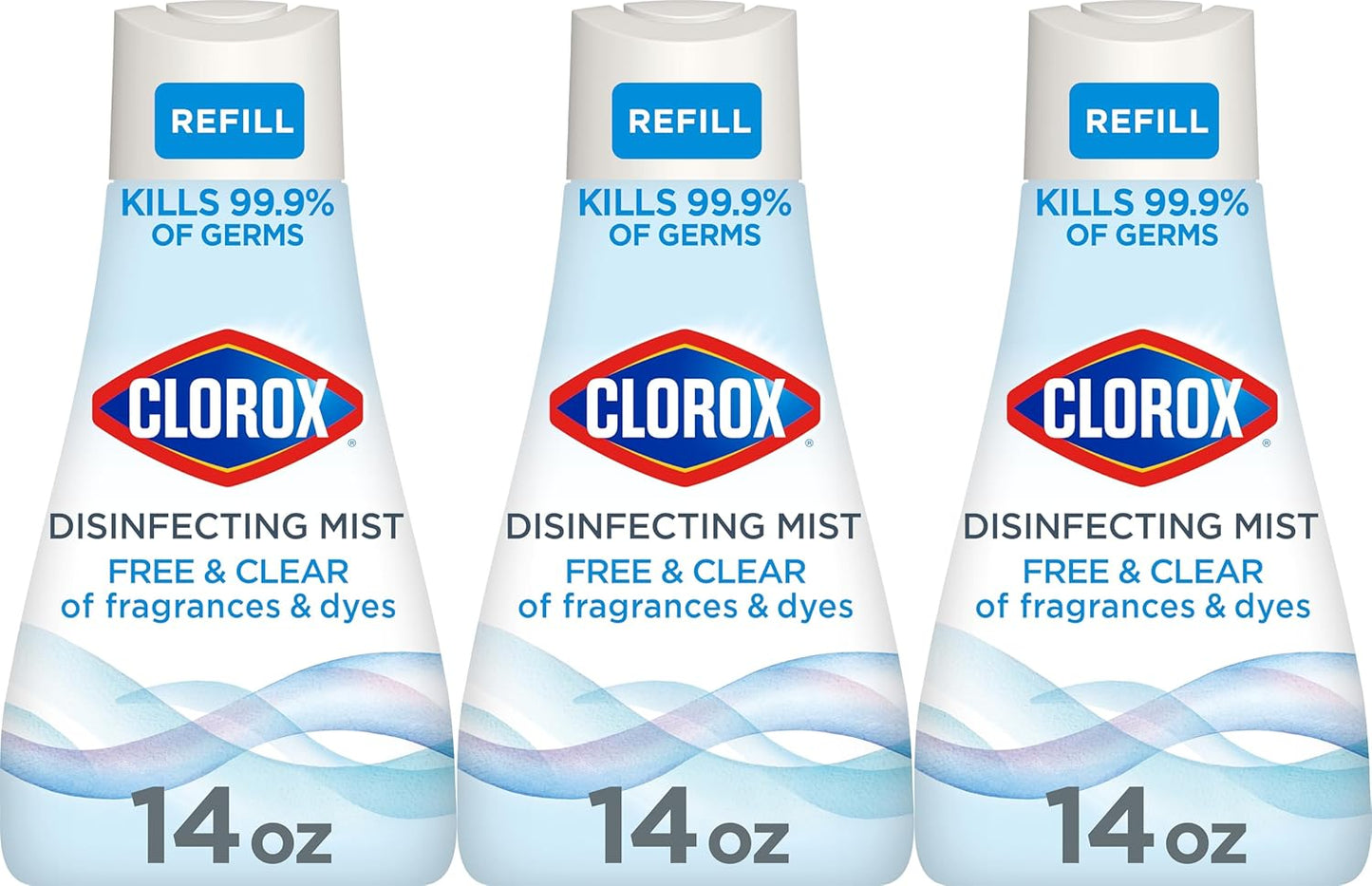 Clorox-Free-&-Clear-Disinfecting-Mist-Refill,-Household-Essentials,-Fragrance-Free,-14-Fluid-Ounces,-Pack-1178