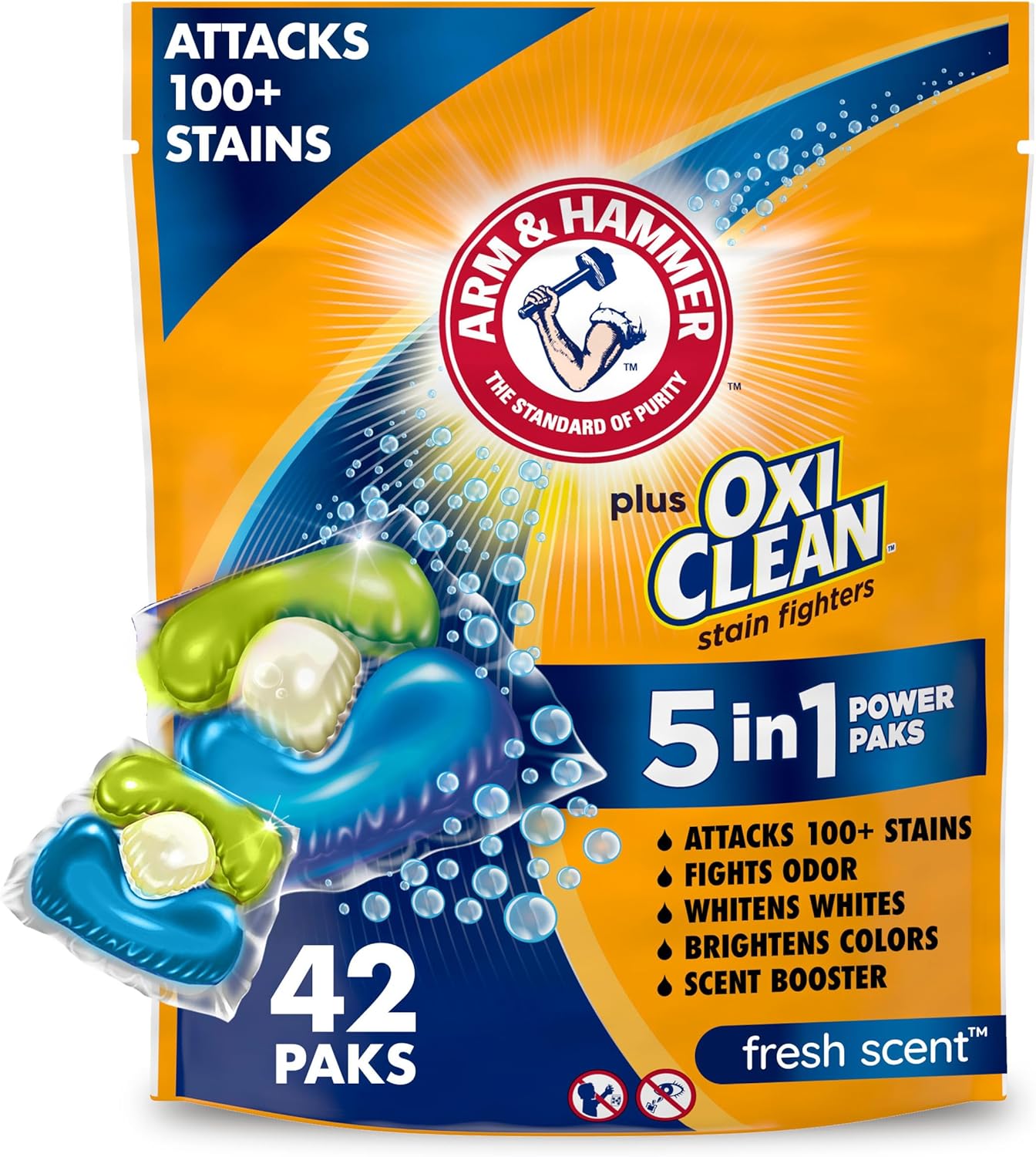 Arm-&-Hammer-Plus-OxiClean-5-in-1-Laundry-Detergent-Power-Paks,-4086
